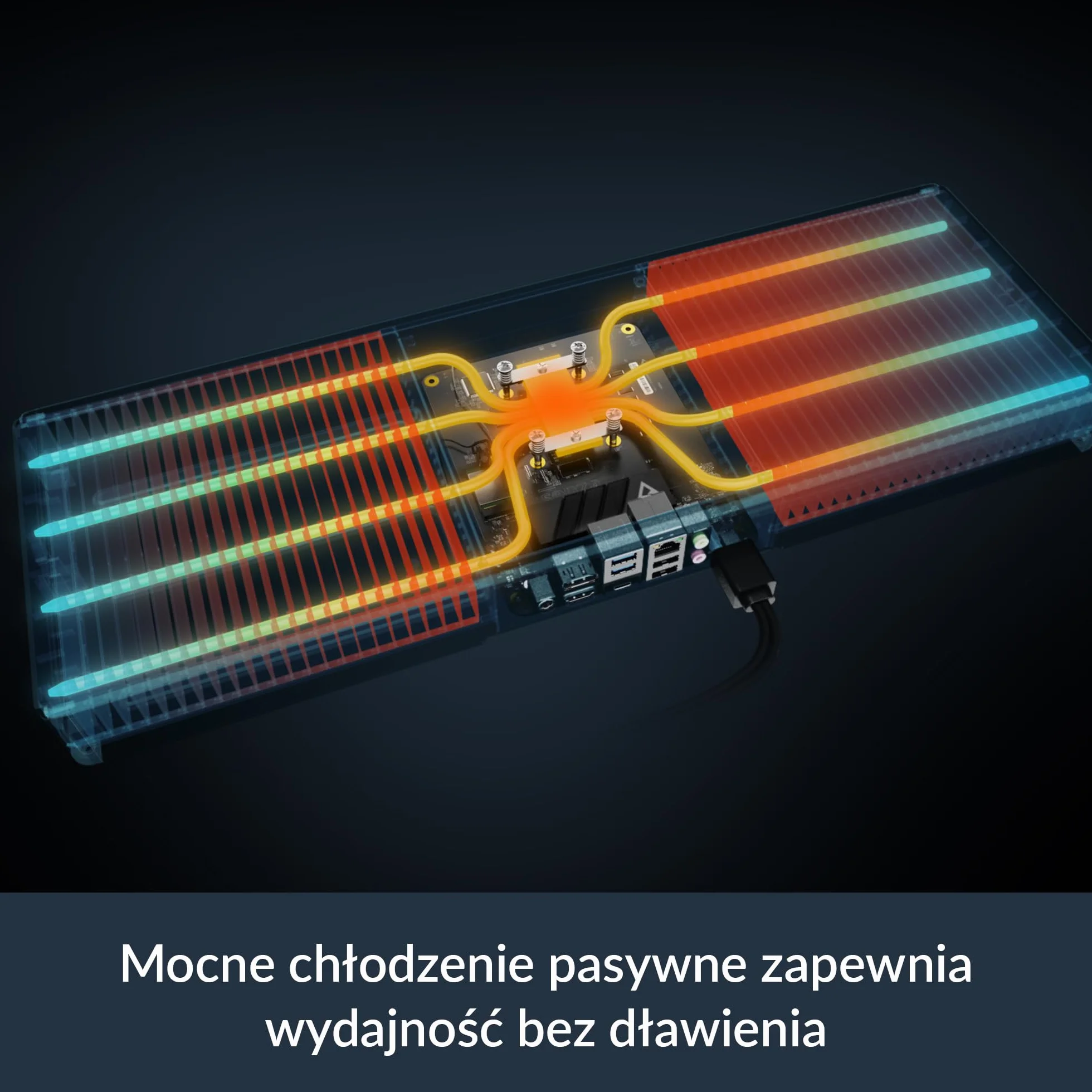 ARCTIC Senza AI 370: Cichy komputer PC, montaż pod biurkiem, pasywne chłodzenie, wysoka wydajność, AMD Ryzen AI 9 HX 370, komputer Copilot+, 32 GB LPDDR5X, dysk SSD 1 TB, USB4, LAN 2,5G, Wi-Fi 7, | Wysoka wydajność, AMD Ryzen AI 9 HX 370, Copilot+ PC, 32