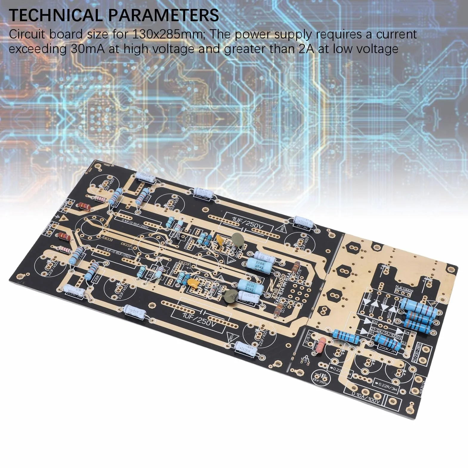 Garosa Zestaw Płytek Drukowanych Wzmacniacza Fonograficznego o Wysokiej Klasy Wydajności dla Gramofonu MM Ręcznie Robiony Projekt - Rozmiar PCB 5,12 X 11,22 Cala