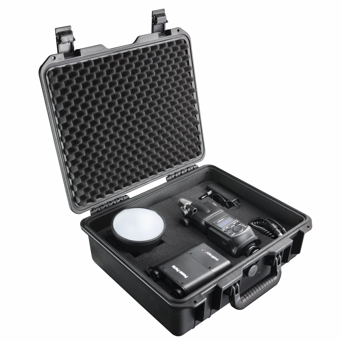 Mantona Outdoor Fotokoffer do aparatu DSLR, GoPro Action Cam/sprzęt fotograficzny (rozmiar M, wodoodporny, odporny na wstrząsy, pyłoszczelny) czarny