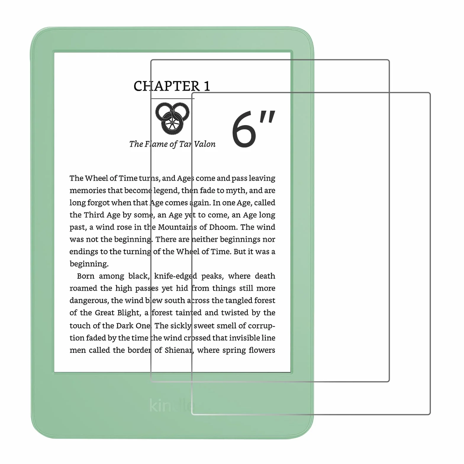 CoBak 2 sztuki folii ochronnej HD do 6" Kindle 11. generacji 2024 i 2022, Kobo Nia i PocketBook – wysoka temperatura 9H Screen Protector -4