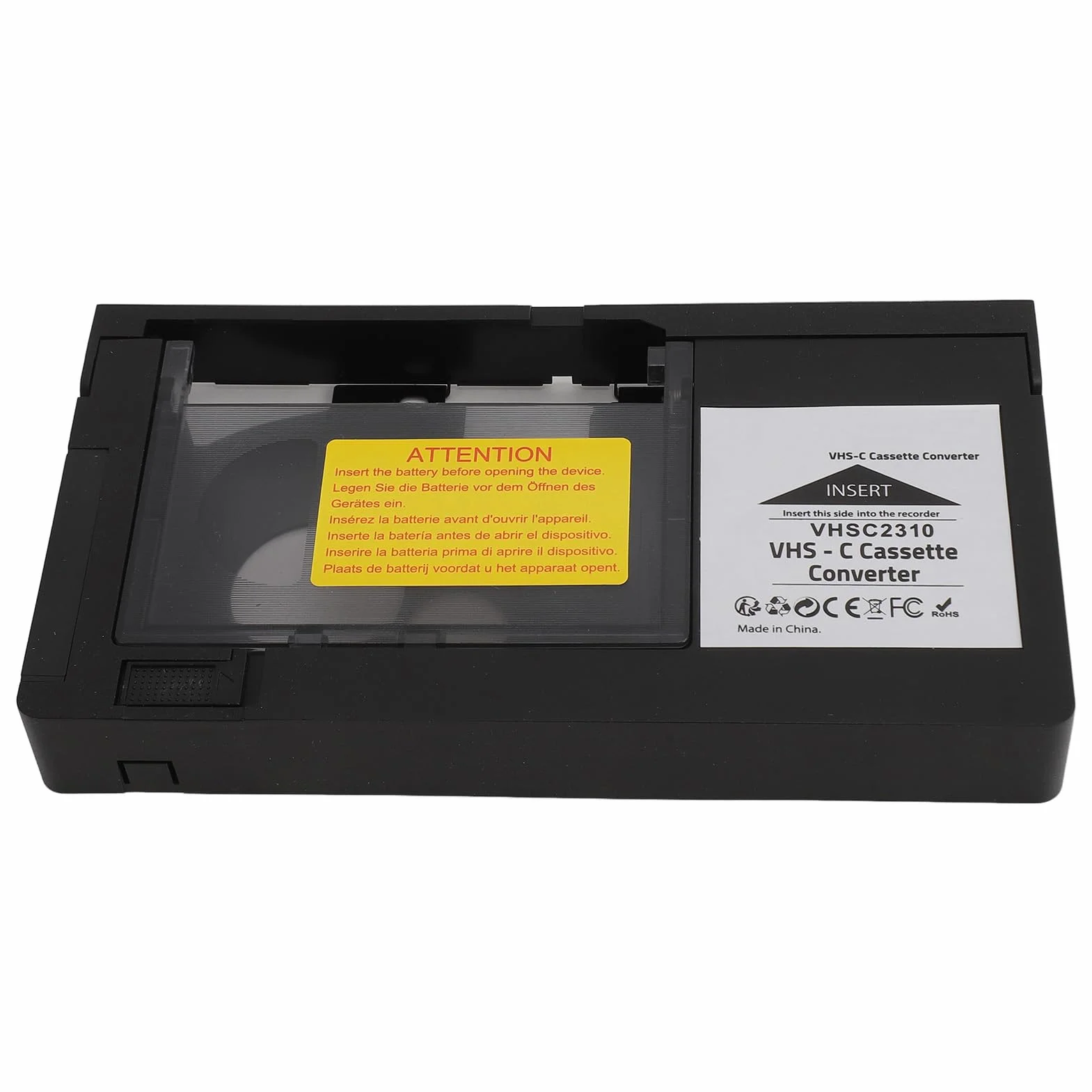 Adapter do Kaset VHS C, Kompatybilny z Taśmami S VHS C i S VHS CP6BKU C-P6U PV P1 VCA115 Kamery Adapter do Kaset, Adapter do Odtwarzania i Nagrywania