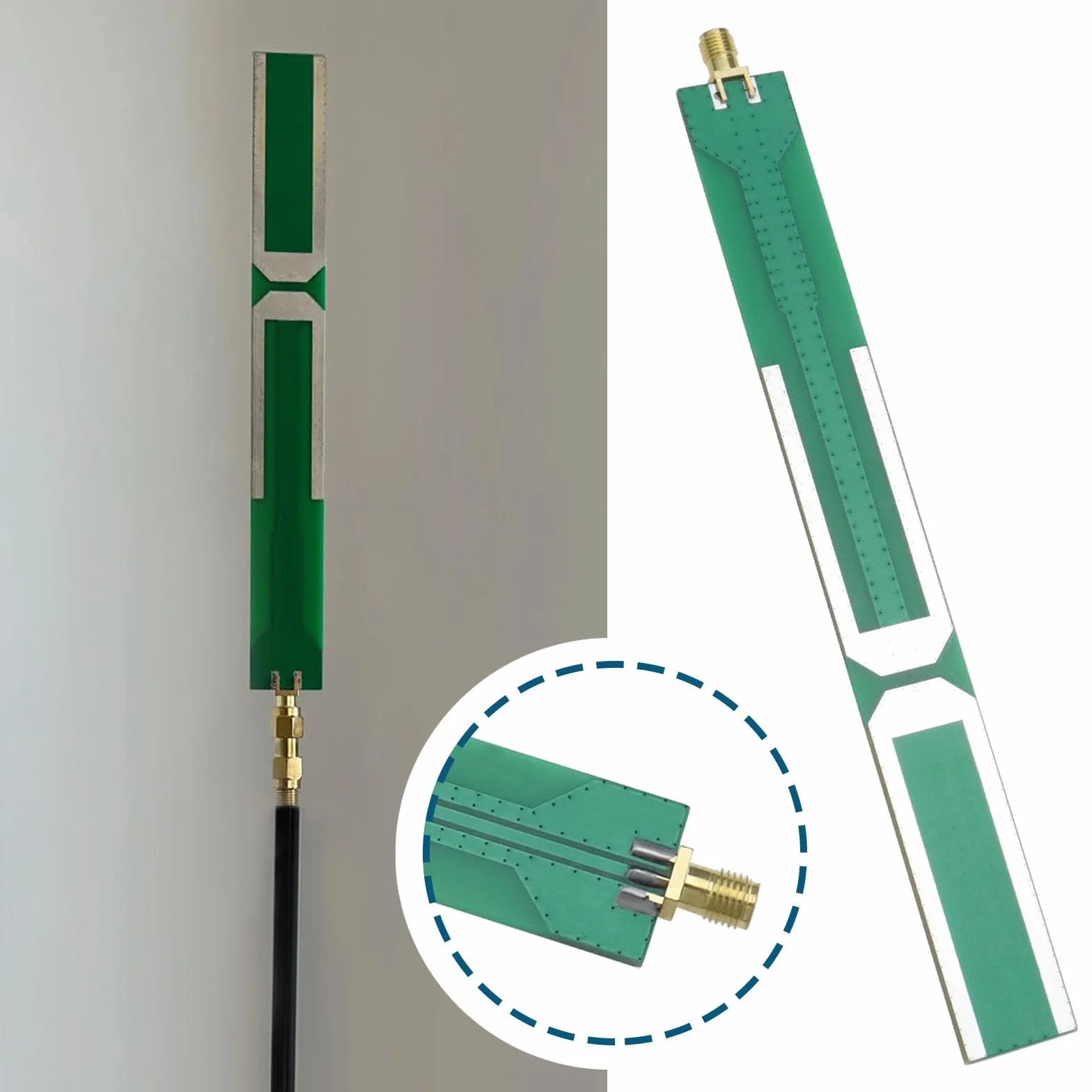 ECSiNG Antena dipolowa ADS-B 1090 MHz SMA gwint zewnętrzny złącze żeńskie 20 mm x 180 mm