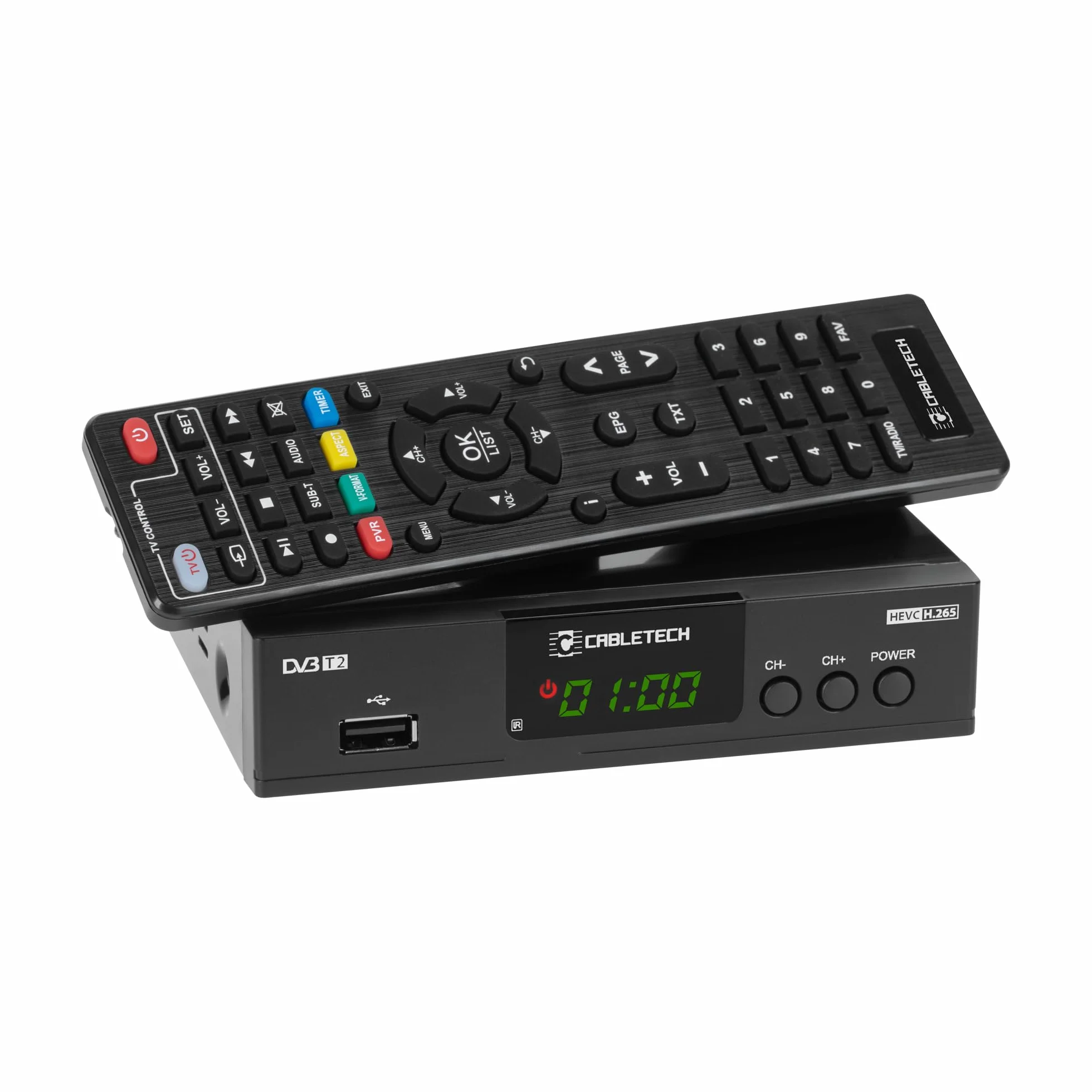Cabletech Tuner DVB-T2 HEVC H.265 1920x1080 RAM 512 MB DDR3