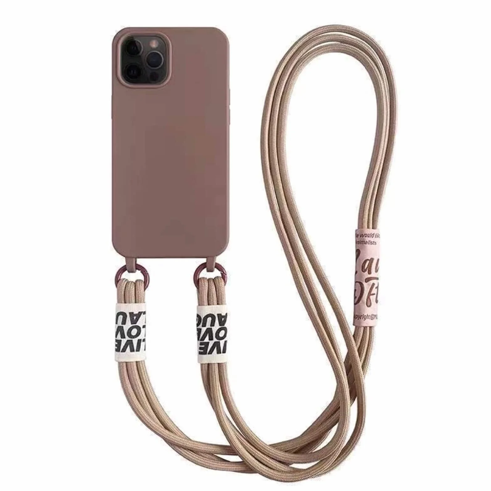 Emlivi Etui ochronne iPhone 16 Plus z paskiem na ramię, silikon TPU
