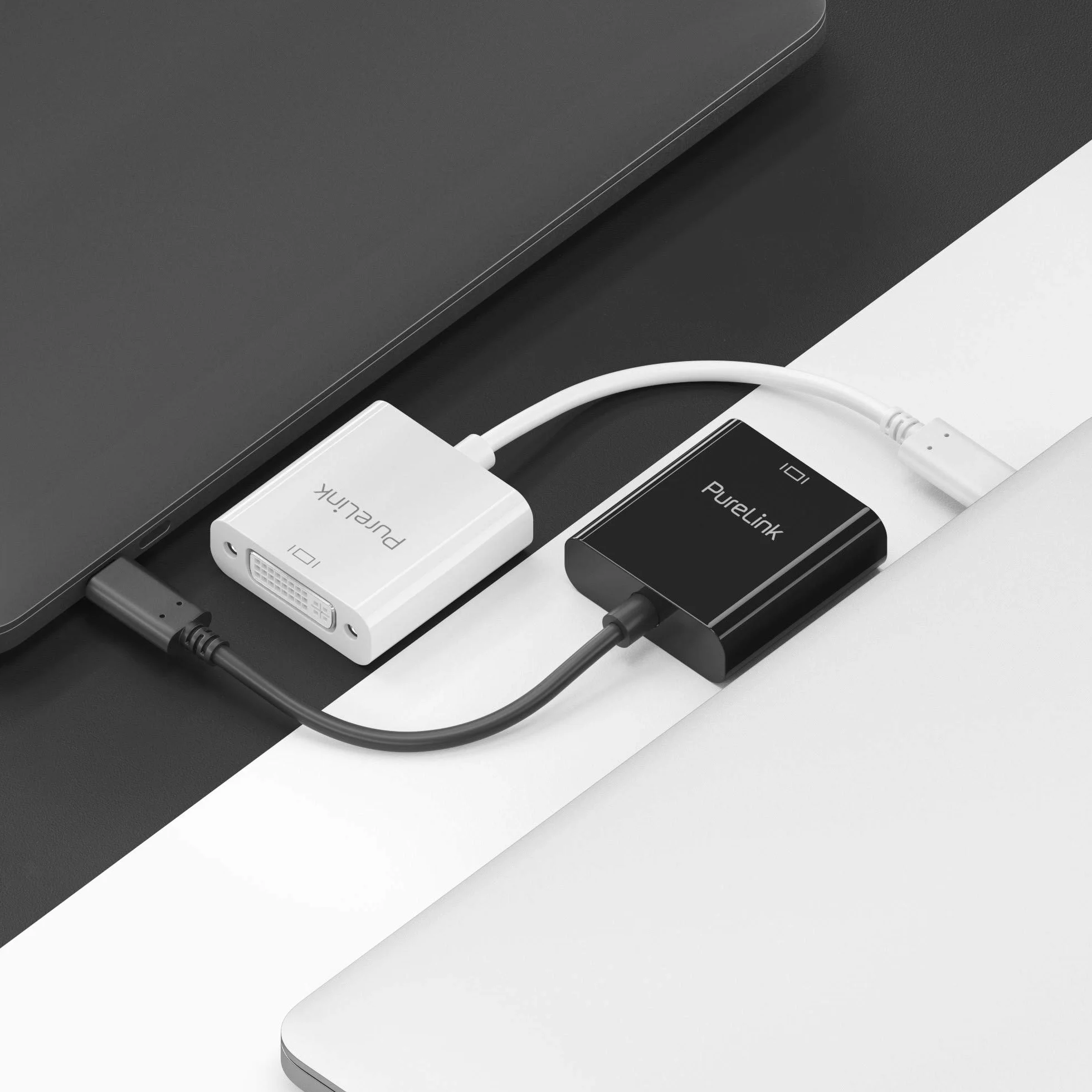 PureLink IS190 adapter USB-C na DVI - 1080p - iSerie 0,10 m, biały