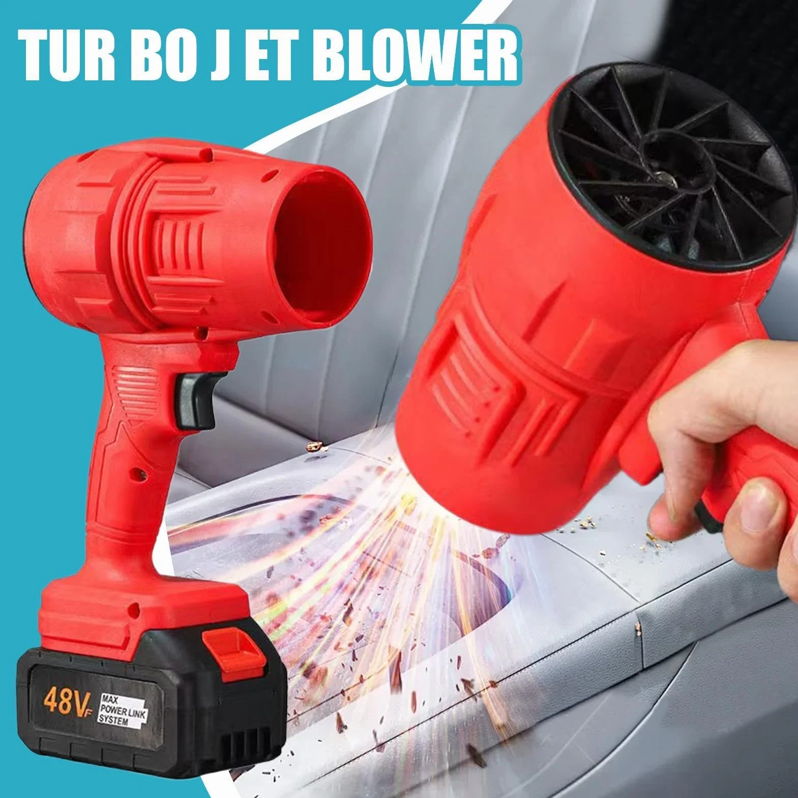 Dmuchawa Spray Do Suszenia Przenośna Bezprzewodowa Turbinowa Dmuchawa | Elektryczny Odkurzacz Sprężonego Powietrza 322 km/h, Przenośna Dmuchawa do Usuwania Kurzu z Komputerów