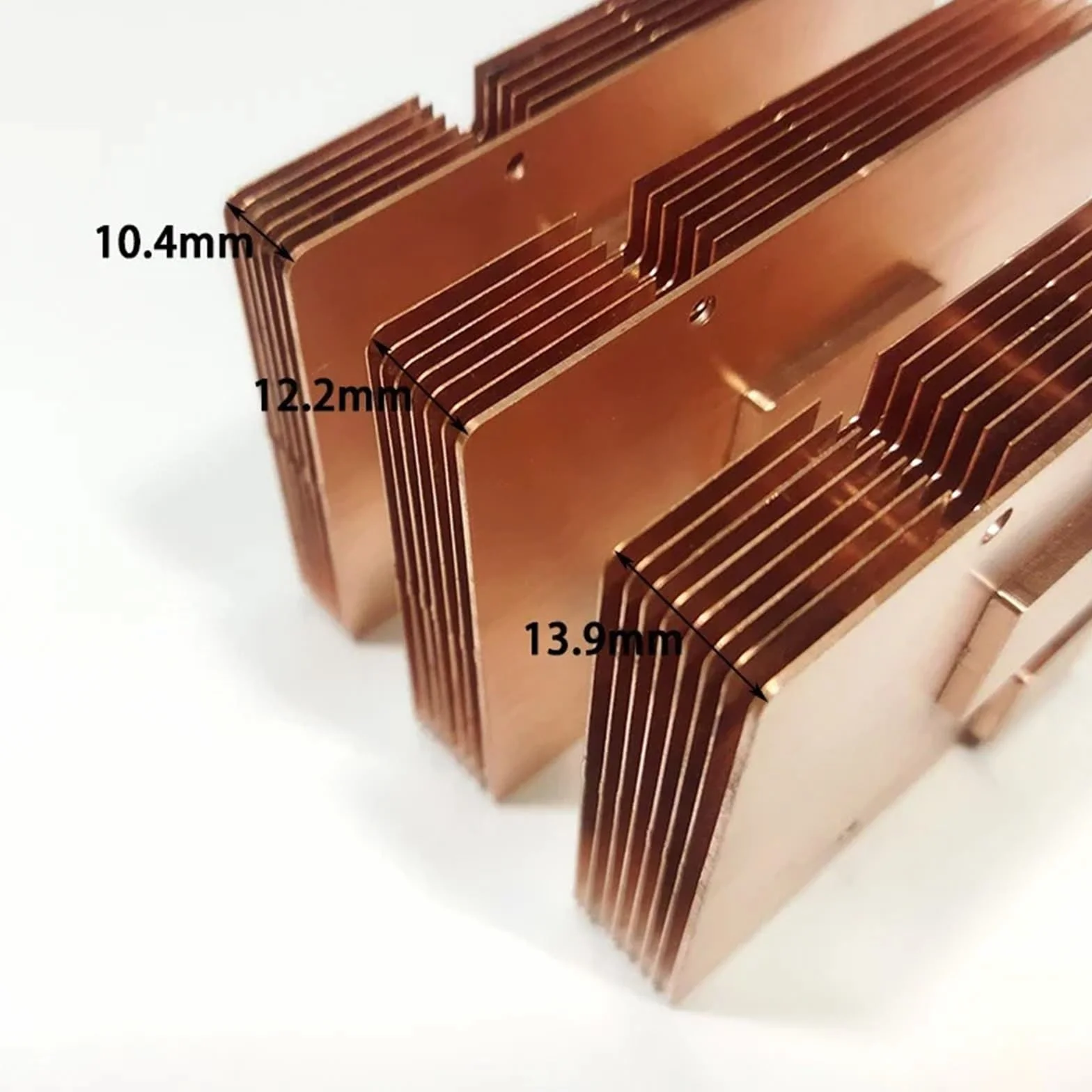 X4 Obudowa ochronna do miedzianego radiatora radiator radiator radiator pasywny radiator bezwentylatorowy z metalową obudową(7 Grubość 12,2 mm)