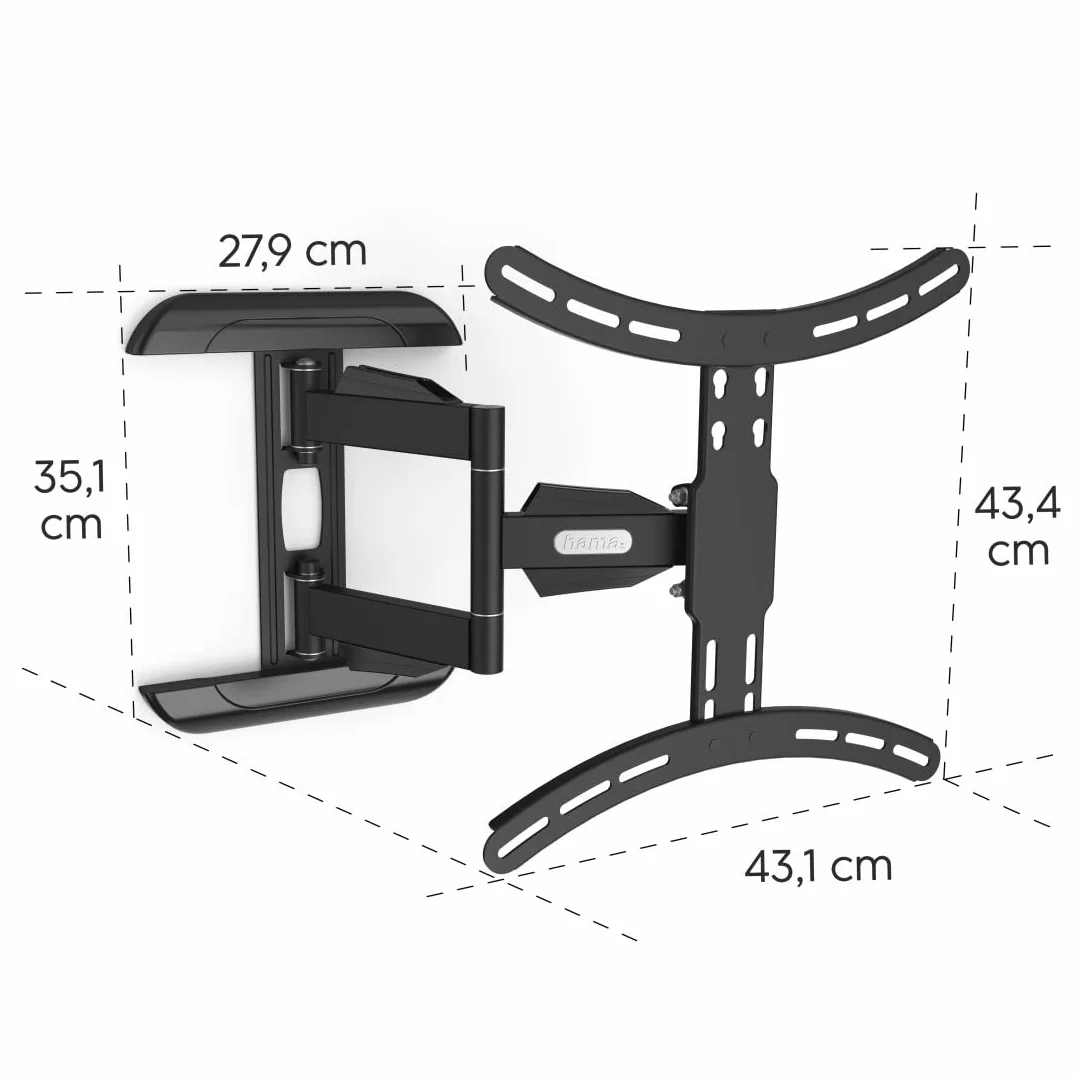 Uchwyt ścienny do telewizora, obrotowy, w zestawie, 165 cm (65"), sok OLED. 35kg