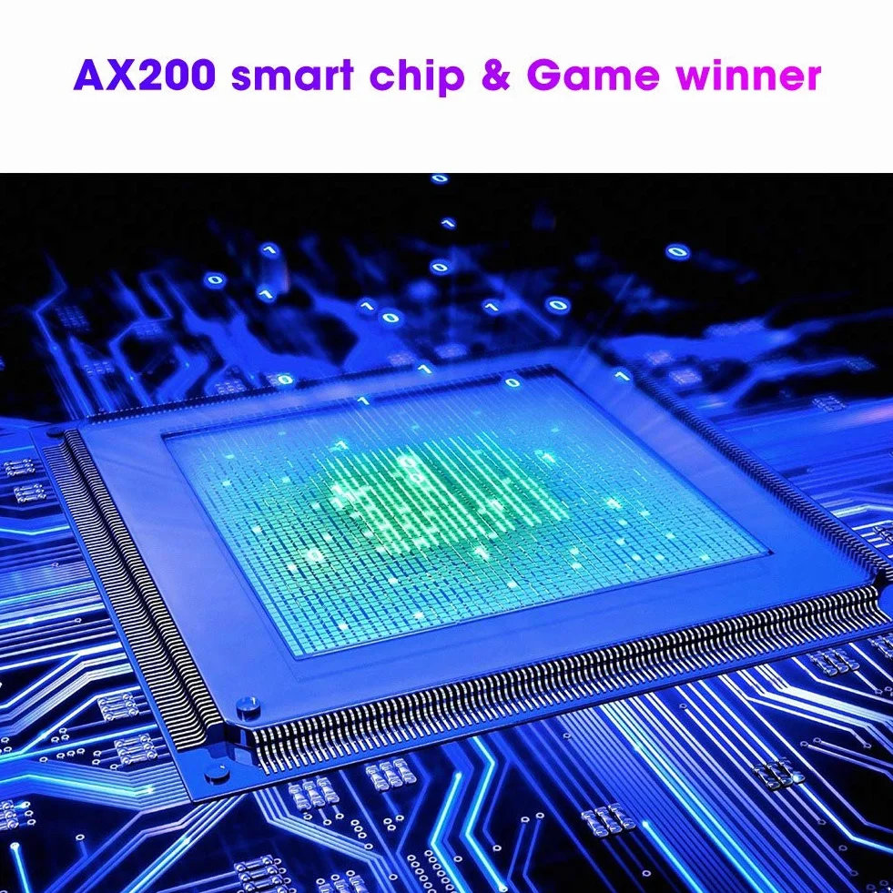 Cocoarm Karta Sieciowa z podwójną anteną, Karta Sieci Bezprzewodowej PCIe X1 dla AX200, WiFi 6 2.4G 574Mbps 5G 2400Mbps, Bluetooth 5.0, MU MIMO do Strumieniowego Przesyłania Gier Komputer