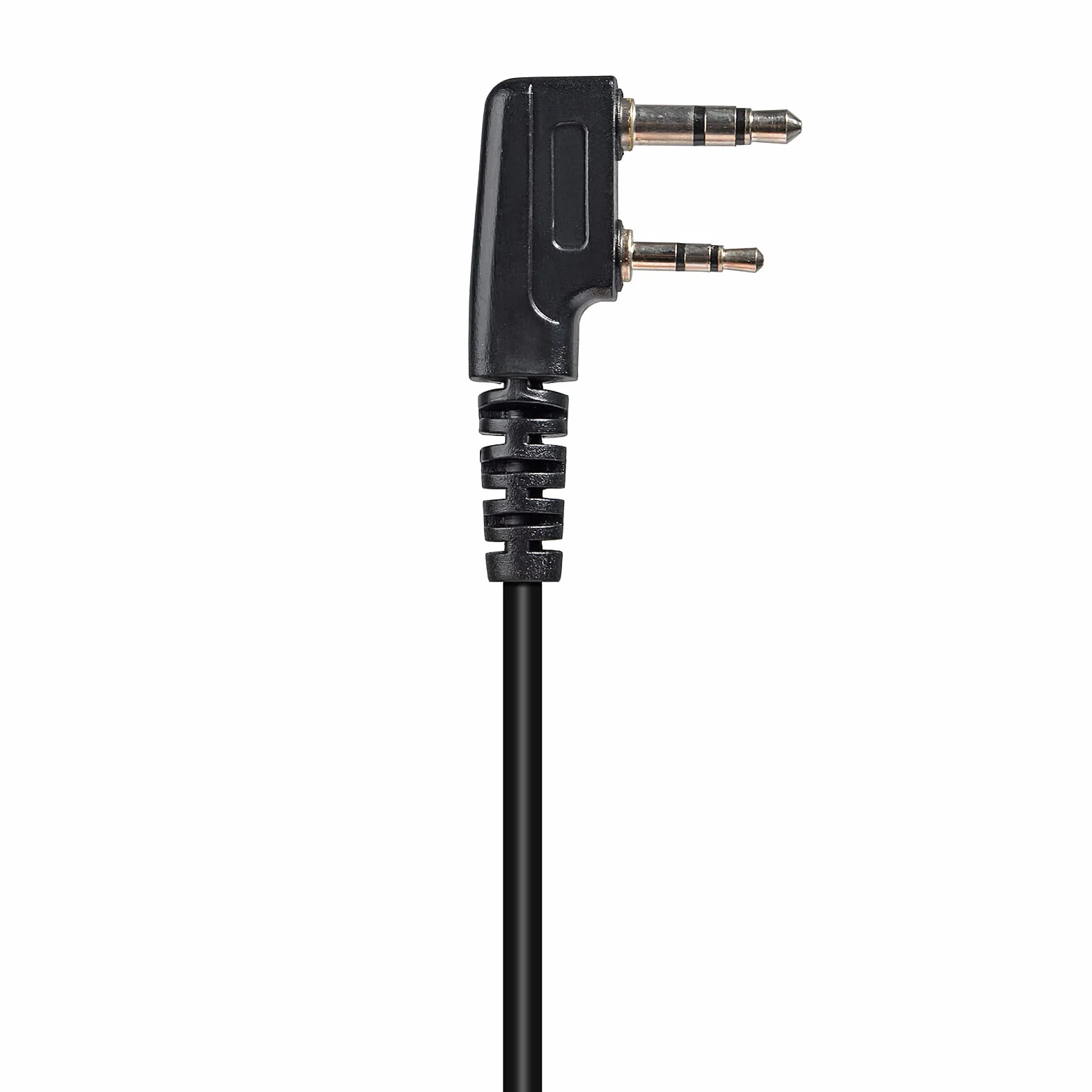Zestaw słuchawkowy radiowy kompatybilny z Retevis Baofeng UV5R Kenwood TK250 Walkie Talkie Headset z PTT i mikrofonem (czarny G, 10 sztuk)