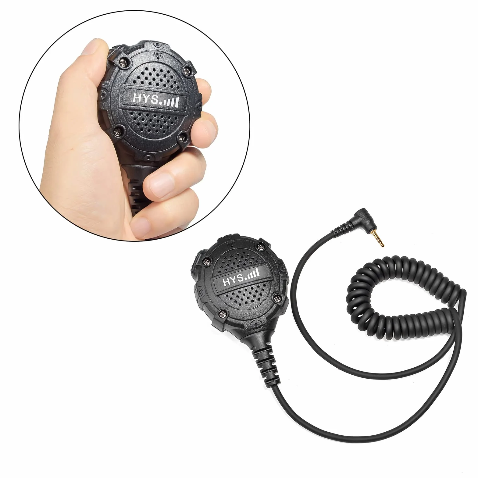 HYS 2,5 mm 1-biegunowy mikrofon na ramię głośnik kompatybilny z telefonem Motorola TLKR-T60 T61 T62 T80 T81 T82 T-92 H2O T80 Extreme