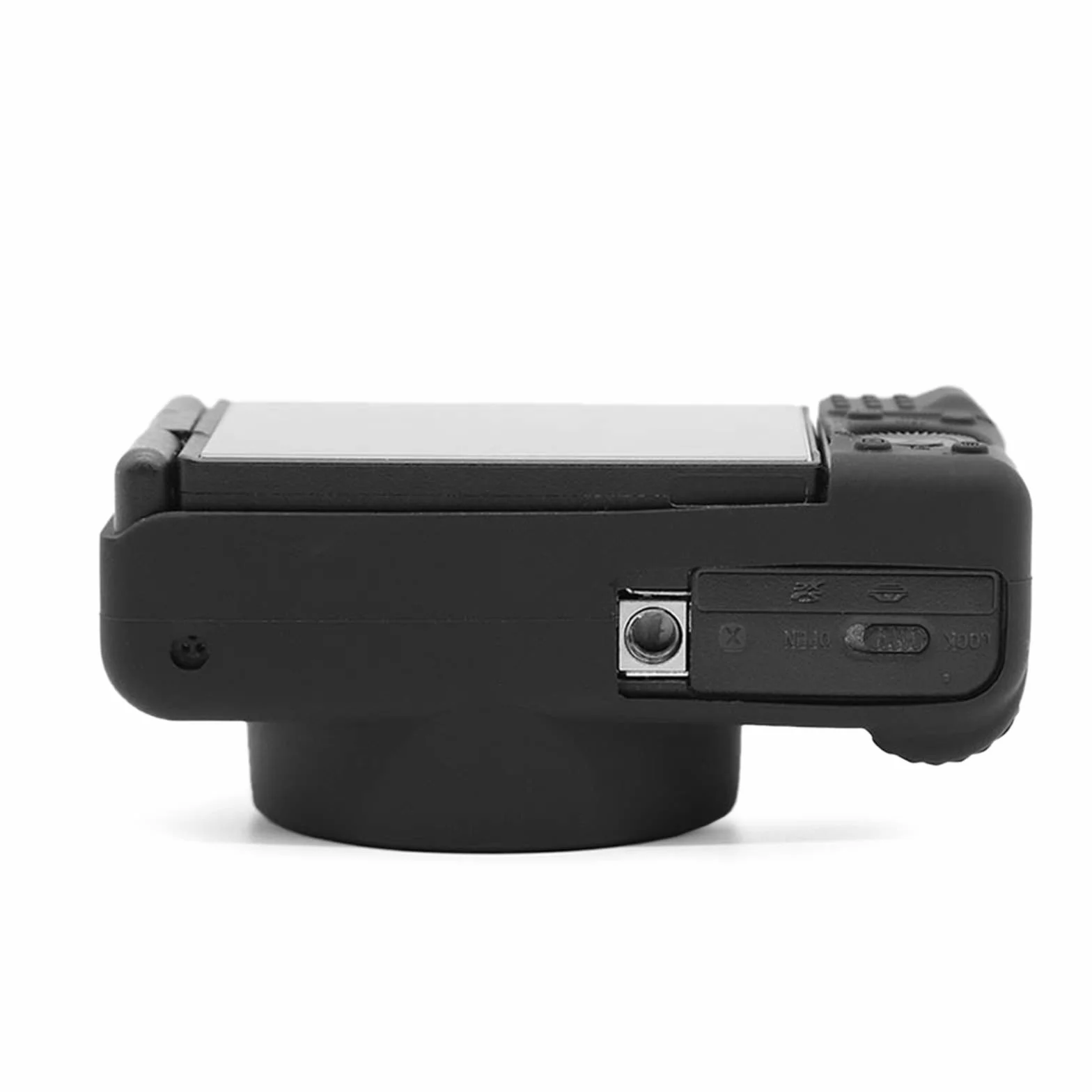 Rieibi Etui ZV-1, miękkie silikonowe etui ochronne do aparatu cyfrowego Sony ZV-1 ZV1, lekkie etui na aparat ZV1 - czarne
