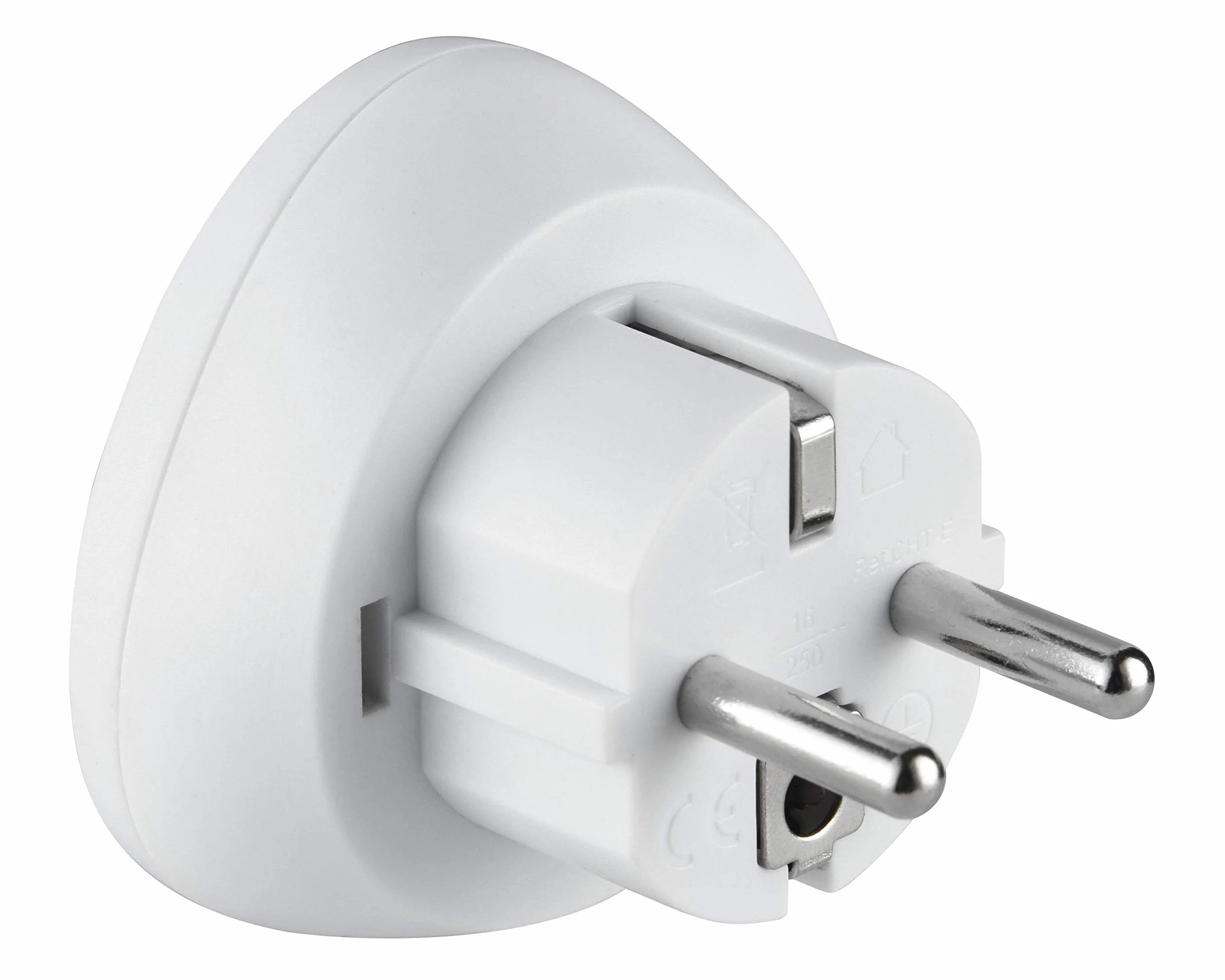 Electraline 70058 Adapter, Biały, 8 x 6 x 6 cm