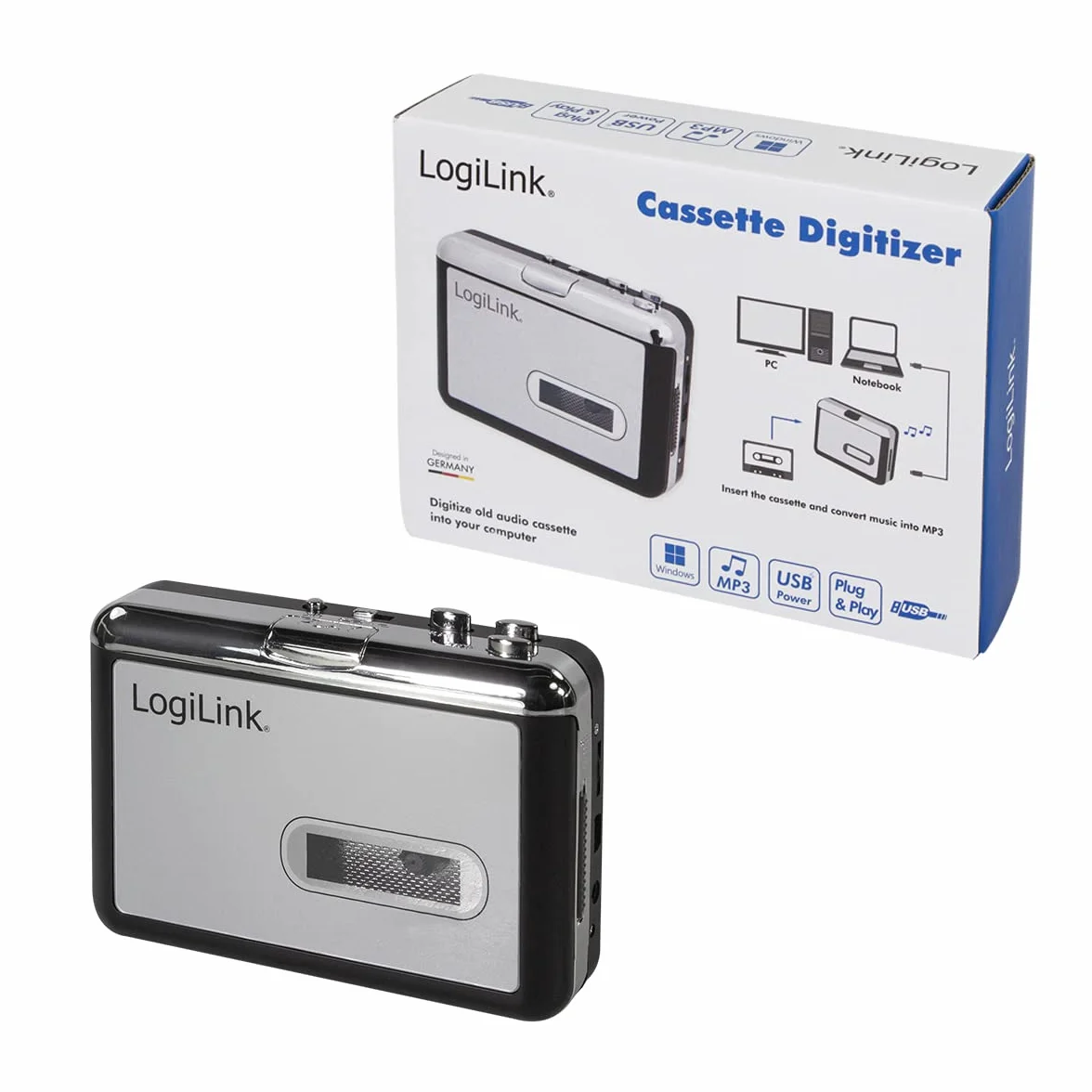 LogiLink UA0156 - digitalizator kasetowy ze złączem USB