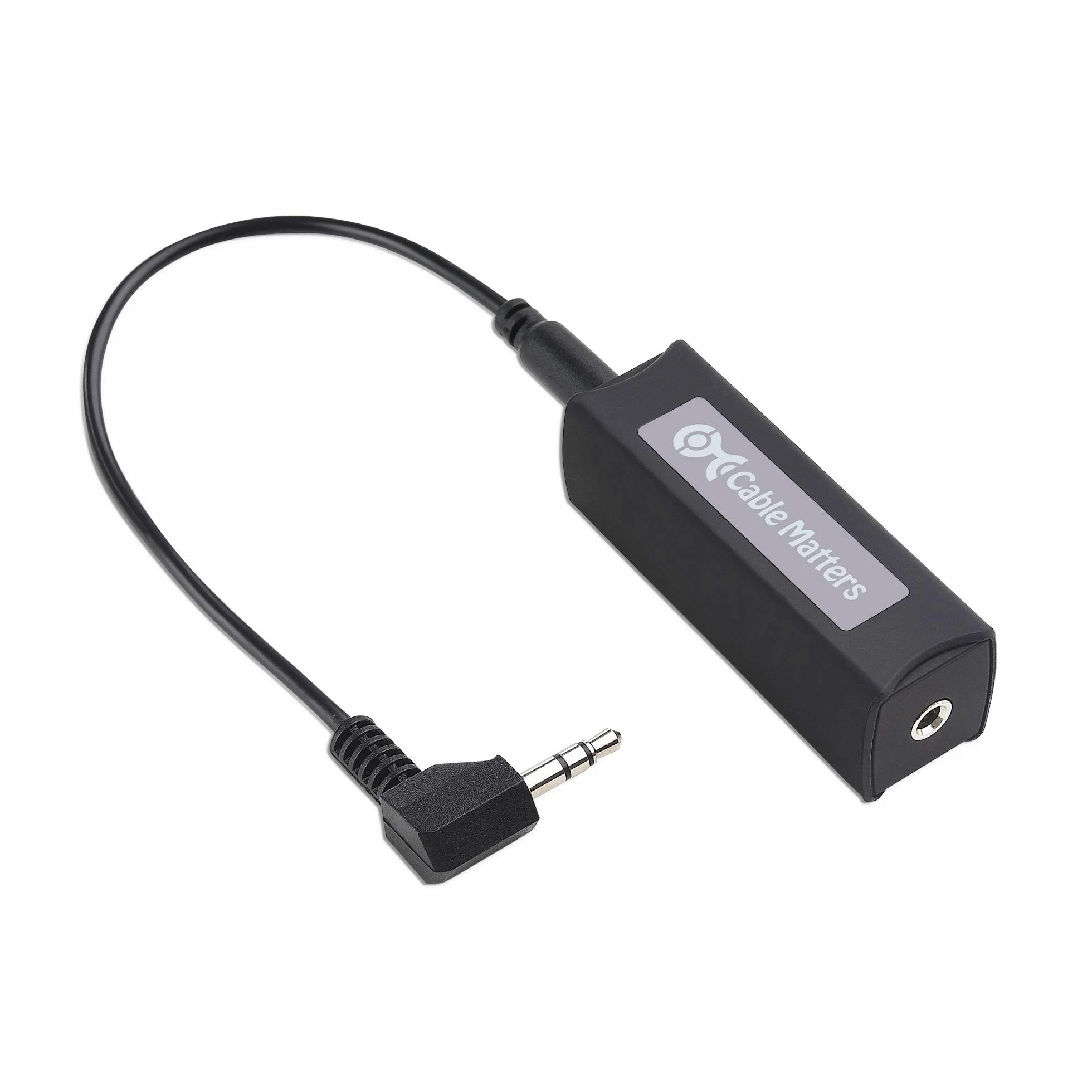 Cable Matters Izolator szumów pętli uziemienia 3,5 mm dla car audio w kolorze czarnym