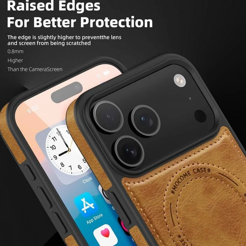 etui kompatybilne z iPhone 13 (kolor: BRĄZOWY) Etui ze stojakiem Magnetyczne skórzane silikonowe twarde etui na tył