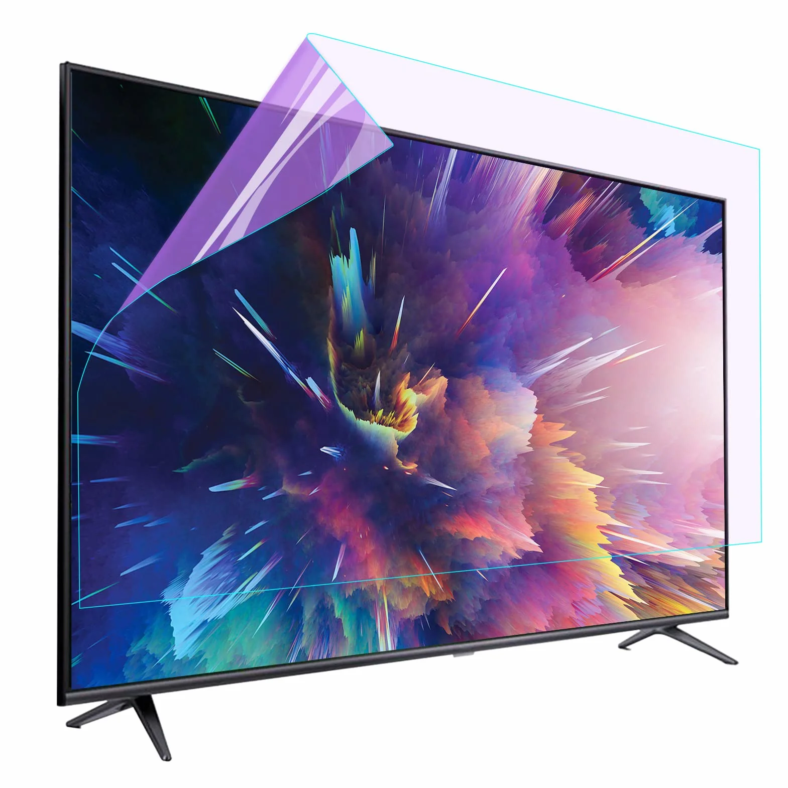 Ochraniacz ekranu LED Smart TV różne rozmiary Protect Eyes Anti Blue Light Filter Akcesoria do telewizji, folia antyodblaskowa/odporna na zarysowania (kolor : Matowy), 49 "(1075 x 604 mm)