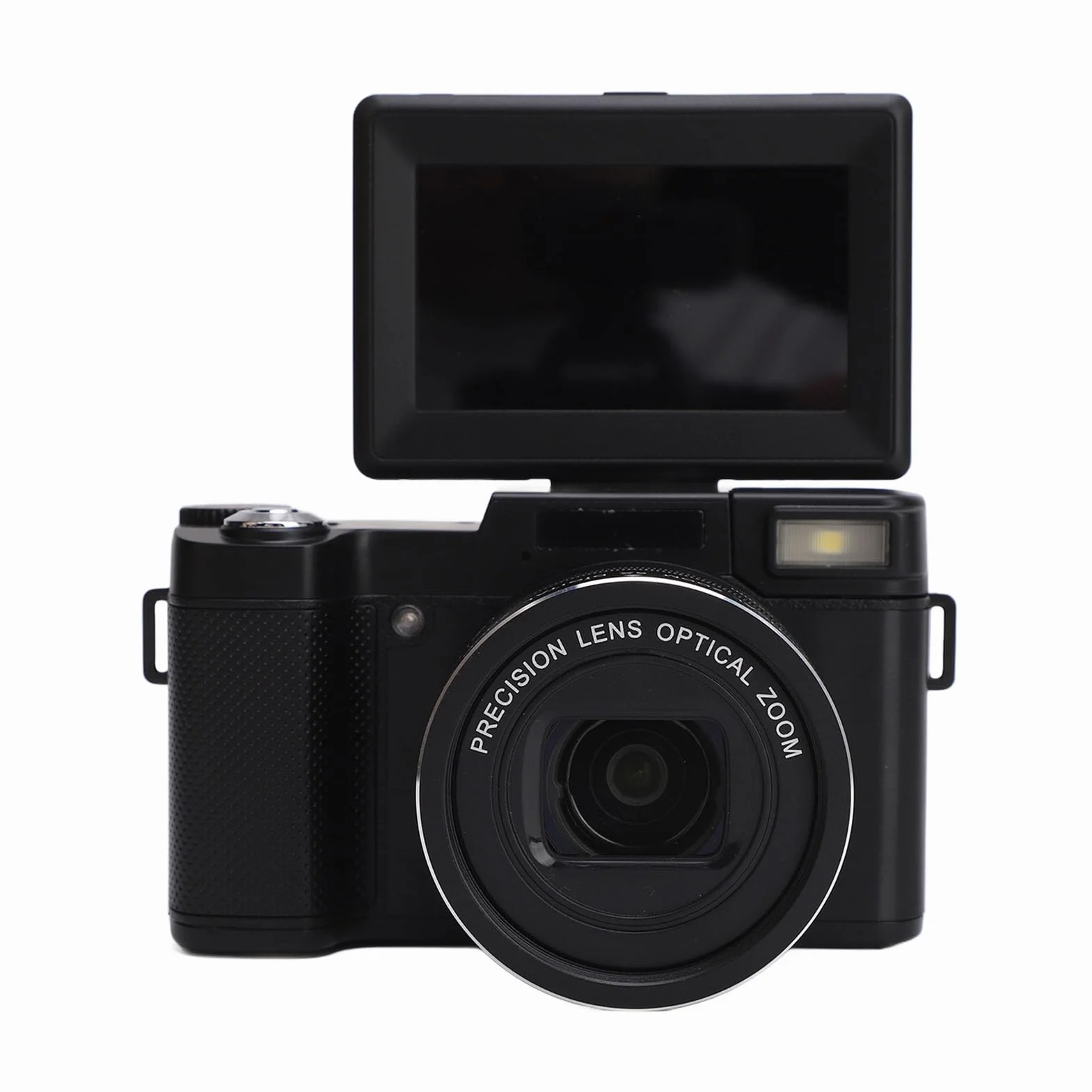 Aparat Cyfrowy, Aparat do Vlogowania HD 4K 48 MP, 3-calowym Odchylanym Ekranem, 5-krotny Zoom Optyczny/8-krotny Zoom Cyfrowy, Tryb Makro, Stabilizator Obrazu, Autofokusem