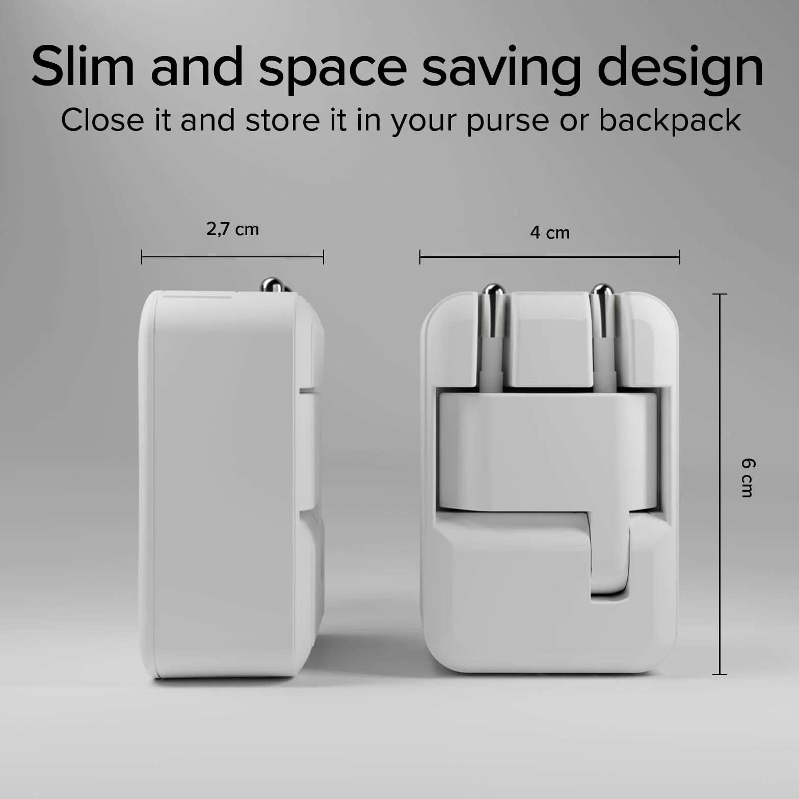 Zasilacz Flexi 20W USB-C GaN Power Delivery PD 3.0 PPS Szybkie ładowarka do iPhone Android Tablet MacBook Neo Szary