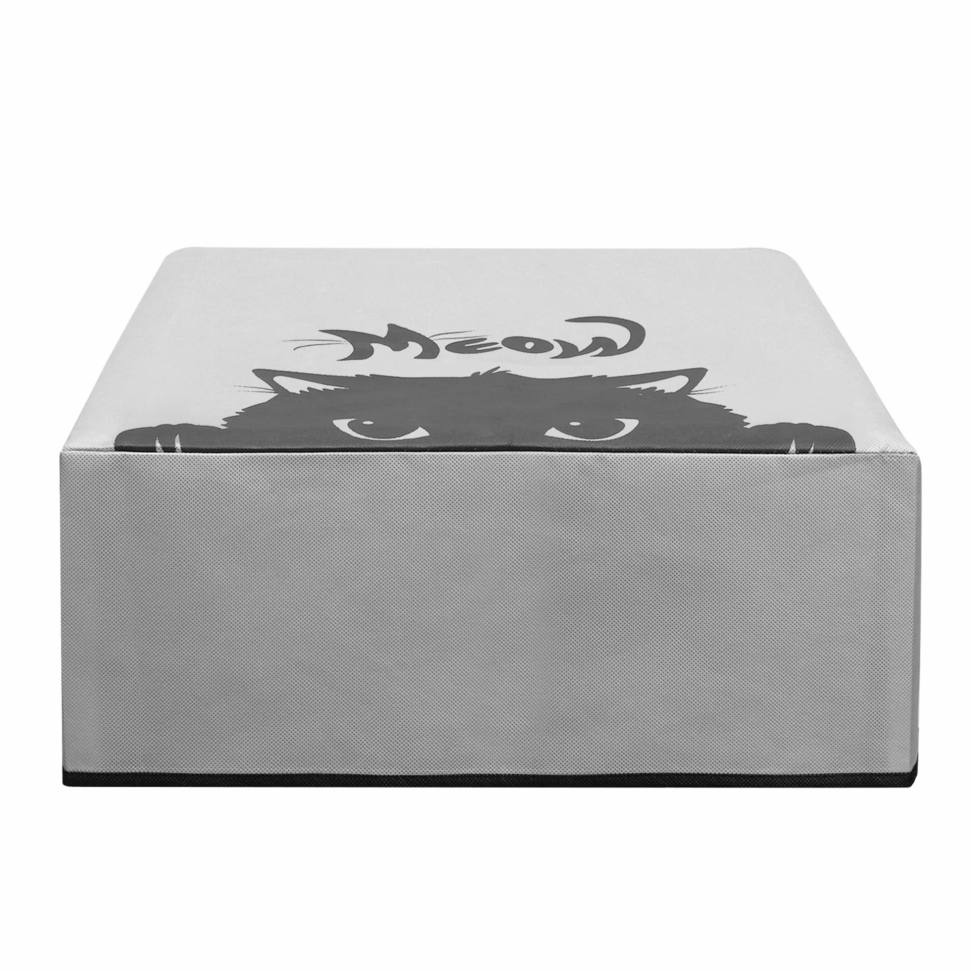kwmobile Osłona przeciwpyłowa kompatybilna z Epson Eco Tank ET-2826/2800 - Etui do drukarki - szary/czarny - Meow Cat
