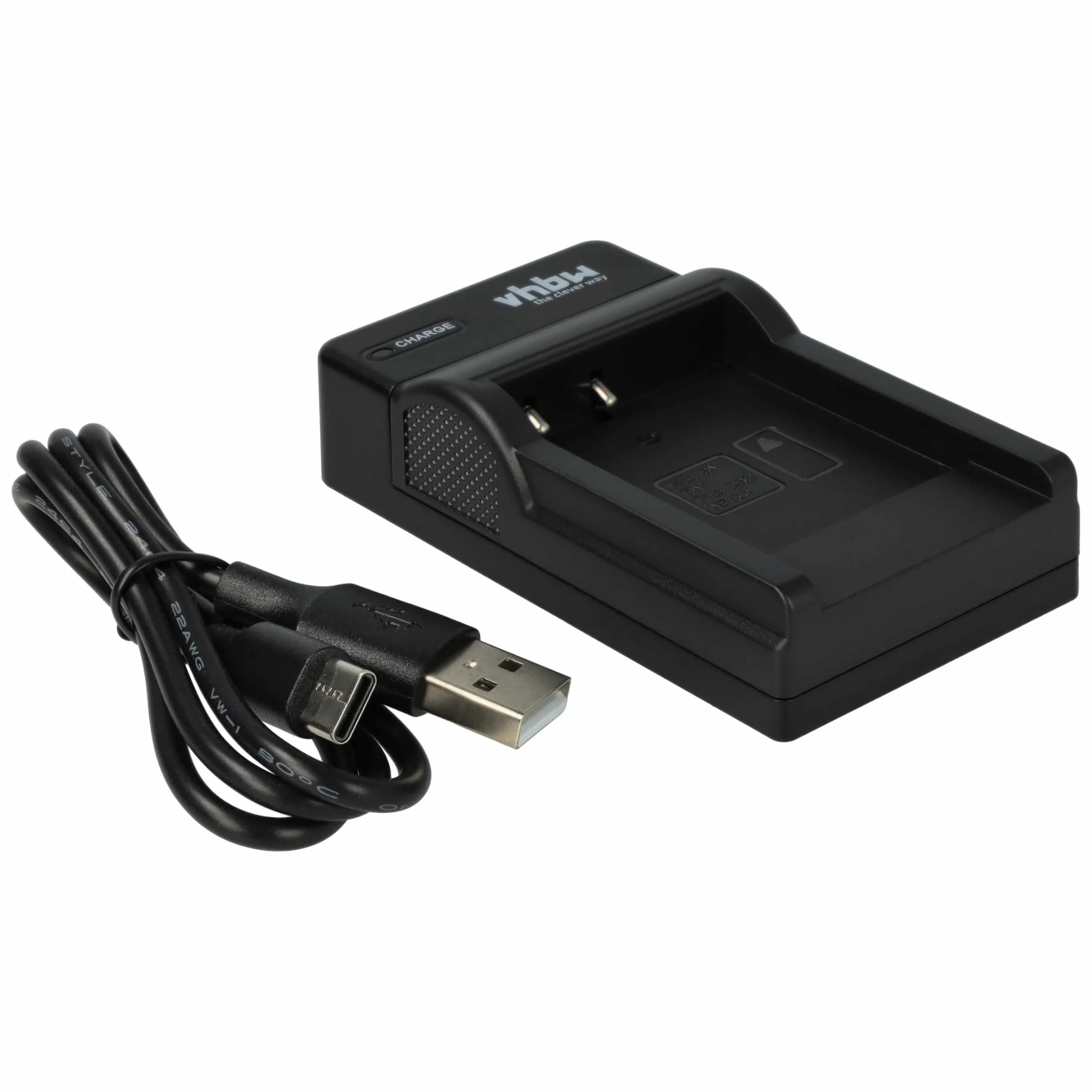 vhbw Ładowarka USB kompatybilna z Casio Exilim EX-ZS20, EX-ZS12, EX-ZS10, EX-S200
