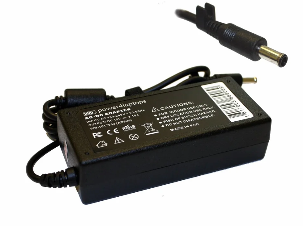 Power4Laptops Zasilacz Sieciowy Ladowarka do Laptopa Zasilanie kompatybilny z Samsung NB30-KA01UK