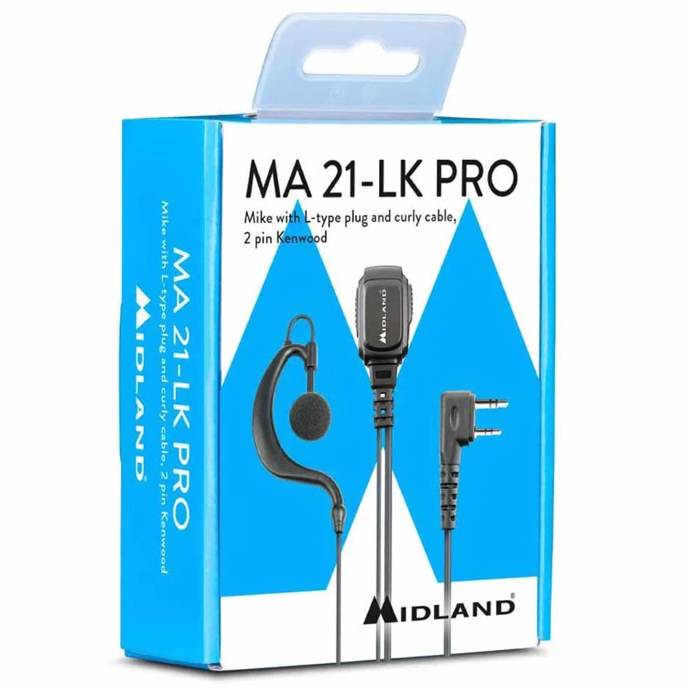 Midland MA21 LK Pro Kenwood 2 Pin Mikrofon