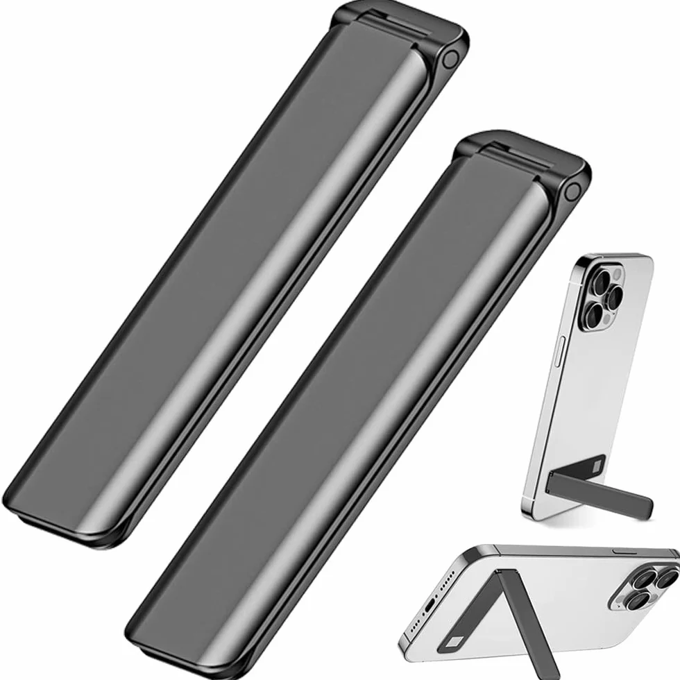 Kinizuxi Podpórka na telefon komórkowy, 2 szt., pionowy i poziomy aluminiowy stojak na telefon na biurko, regulowany stojak na telefon kompatybilny z iPhonem, Samsungiem, iPadem, tabletami i innymi,