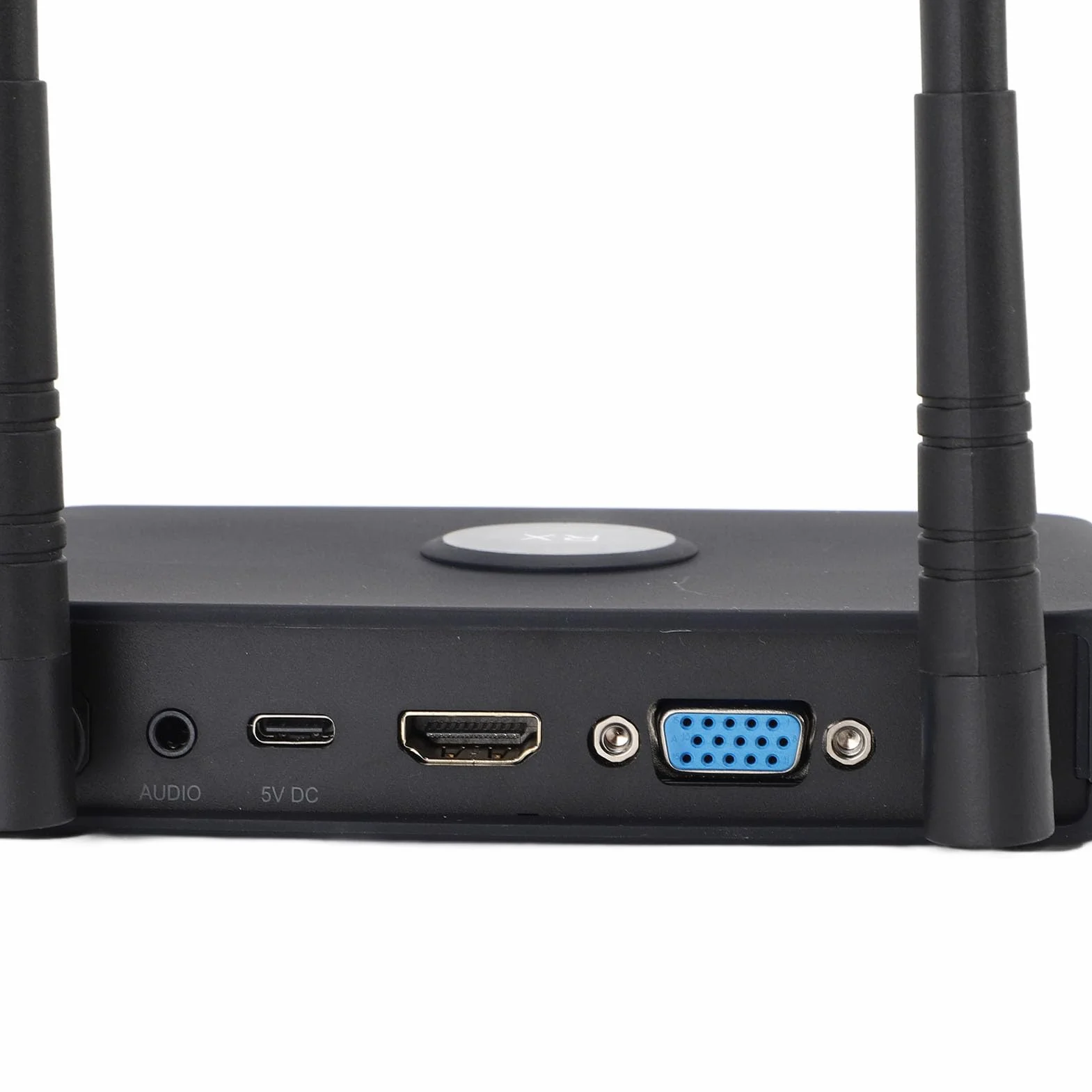 Pyhodi Bezprzewodowy Adapter Dongle Wyświetlacza, 1080p Wireless Extender Nadajnik i Odbiornik, Rozpocznij Rzut Ekranu Bezprzewodowego w Mniej niż 10 Sekund dla Projektora (wtyczka UE)