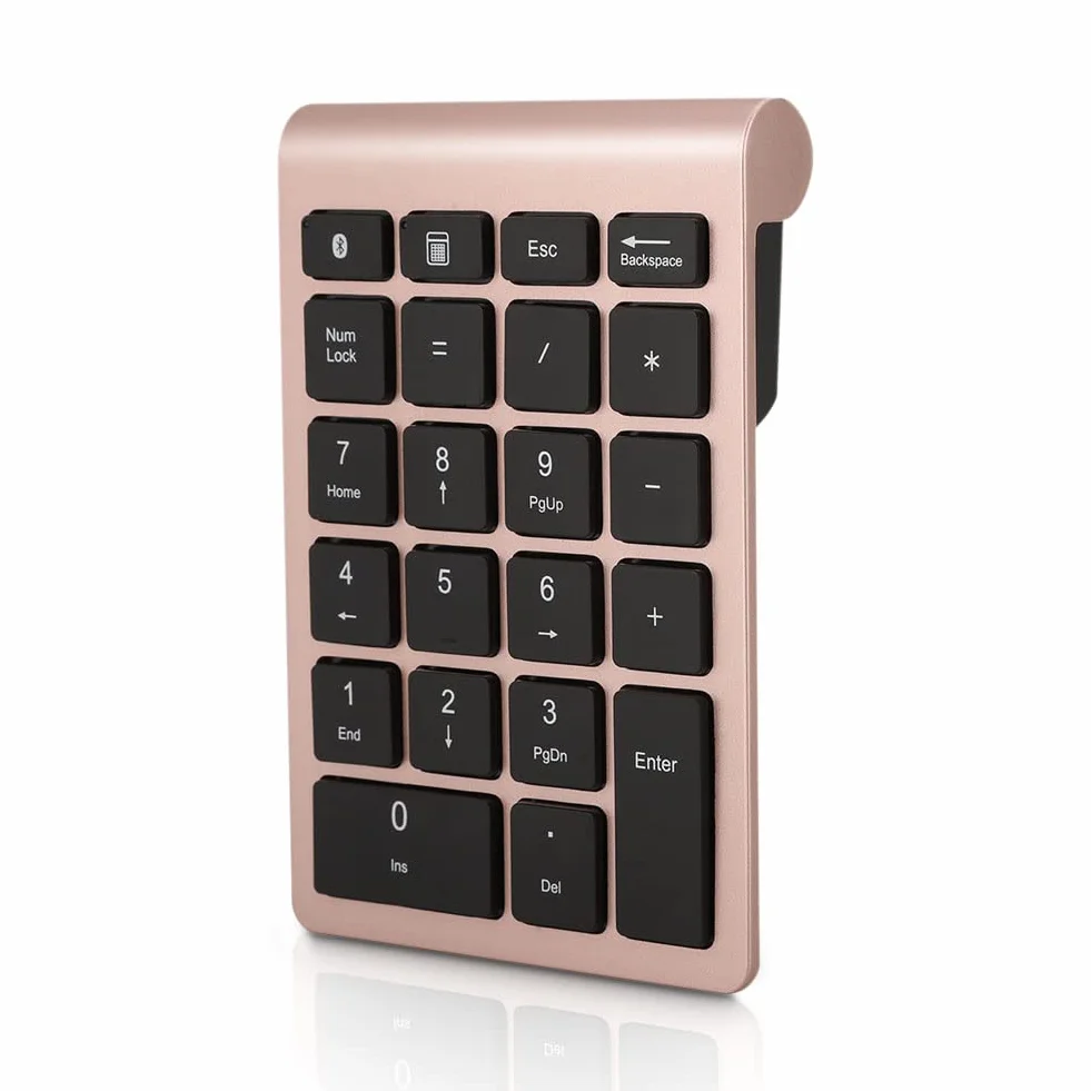 Gugxiom Blok numeryczny Bluetooth 5.0, 22 przyciski, przenośny mini do laptopa