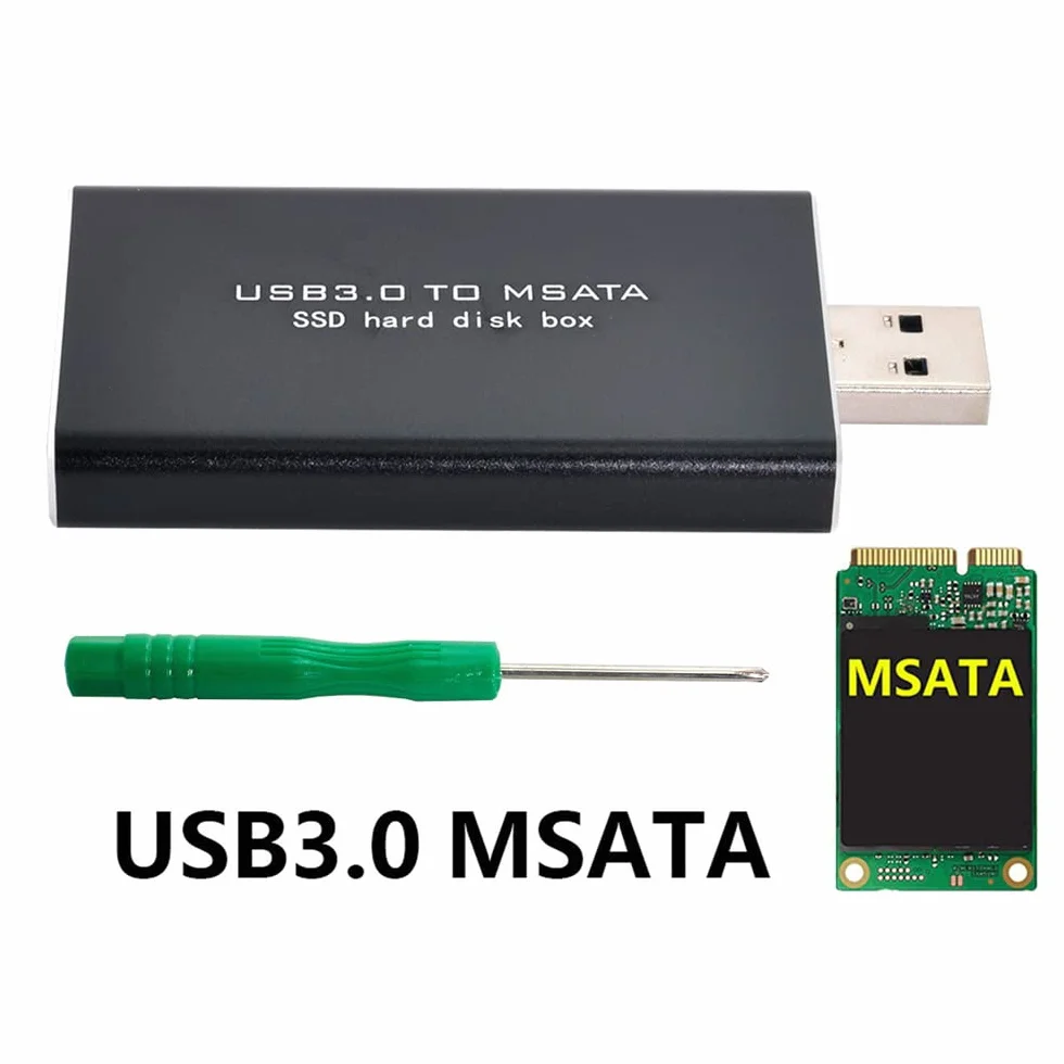 Mini PCI-E mSATA na USB 3.0 zewnętrzny dysk SSD PCBA Adapter z obudową