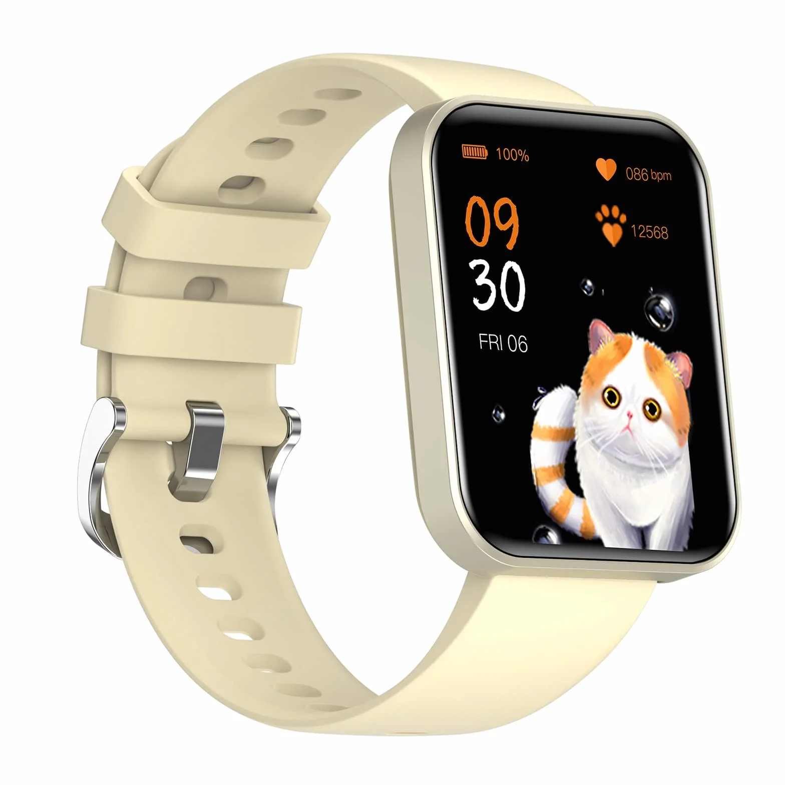 Inteligentny zegarek Fitness Tracker dla kobiet Mężczyźni Smartwatch 1.69 cala z muzyką Bluetooth Połączenie przychodzące IP68 Wodoodporny zegarek sportowy z licznikiem kroków Zegarek fitness dla