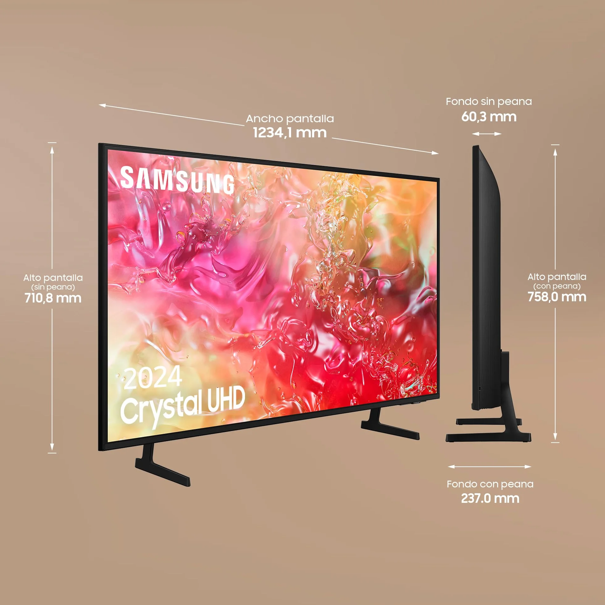 Inteligentny telewizor Samsung TU55DU7105 4K Ultra HD 55' LED