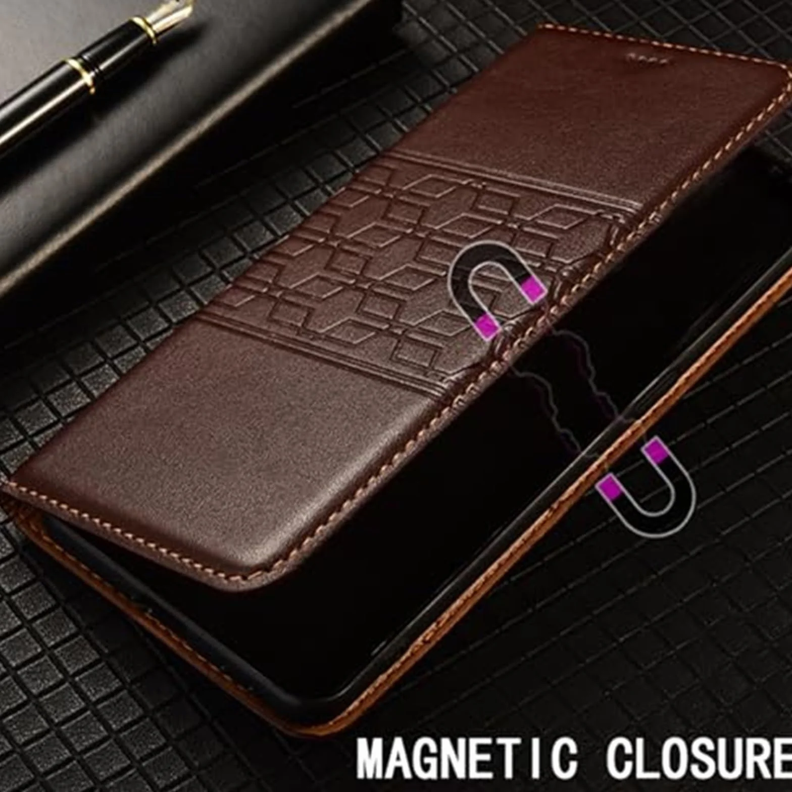 Generisch Etui ochronne do iPhone 17/17 Pro / 17 Pro Max/17 Air, oddzielne etui ze skóry na karty, smukłe etui, silikonowa, miękka krawędź (czerwone, 17 na maks.)