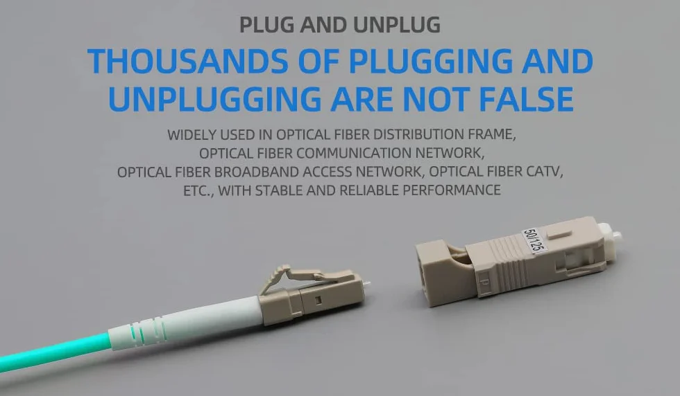 Adapter światłowodowy SC (męski) na LC (żeński) konwerter APC/UPC jednomodowy i wielomodowy hybrydowy adapter optyczny