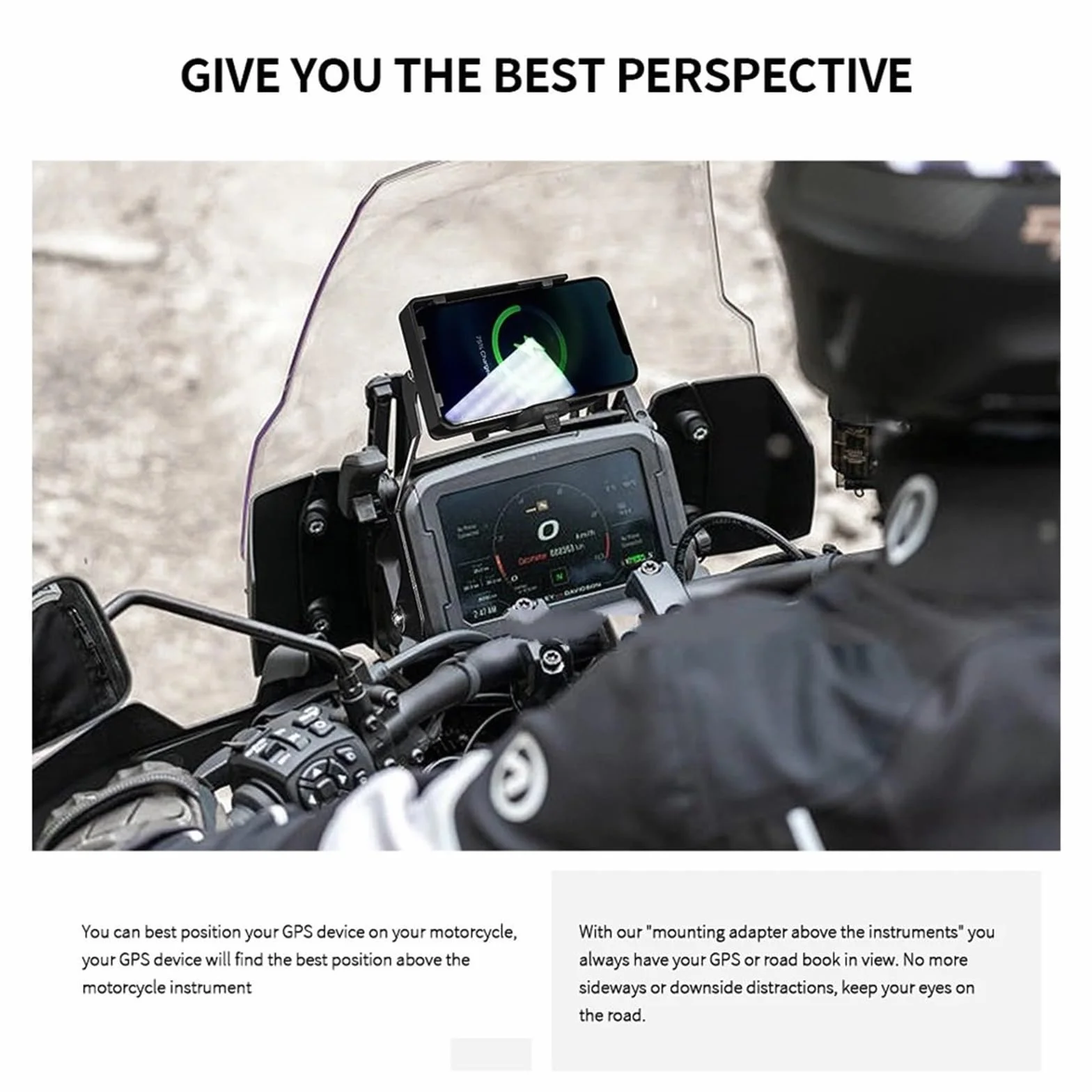 Uchwyt do nawigacji GPS Uchwyt do ładowania telefonu komórkowego pasujący do Pan America 1250 Special RA1250 Uchwyt na akcesoria motocyklowe do nawigacji(USB charging kit)