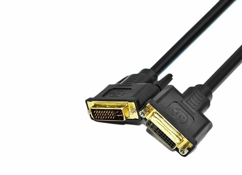 DV604 DVI przedłużacz męski na żeński DVI-I kabel 24+5 czystej miedzi do sprzętu wideo komputerów, telewizorów (5 m)