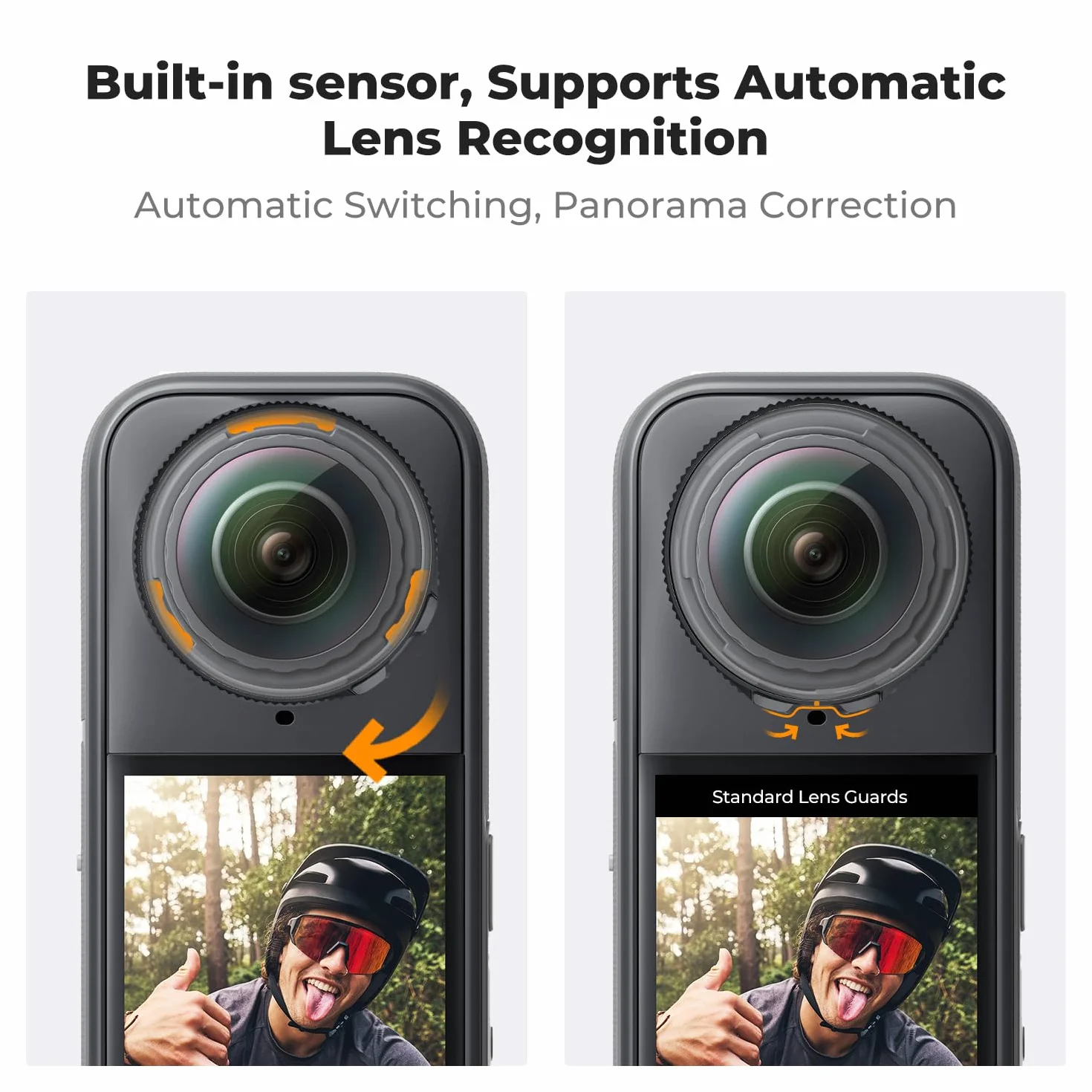 K&F CONCEPT Standardowa osłona obiektywu, kompatybilna z Insta360 X5