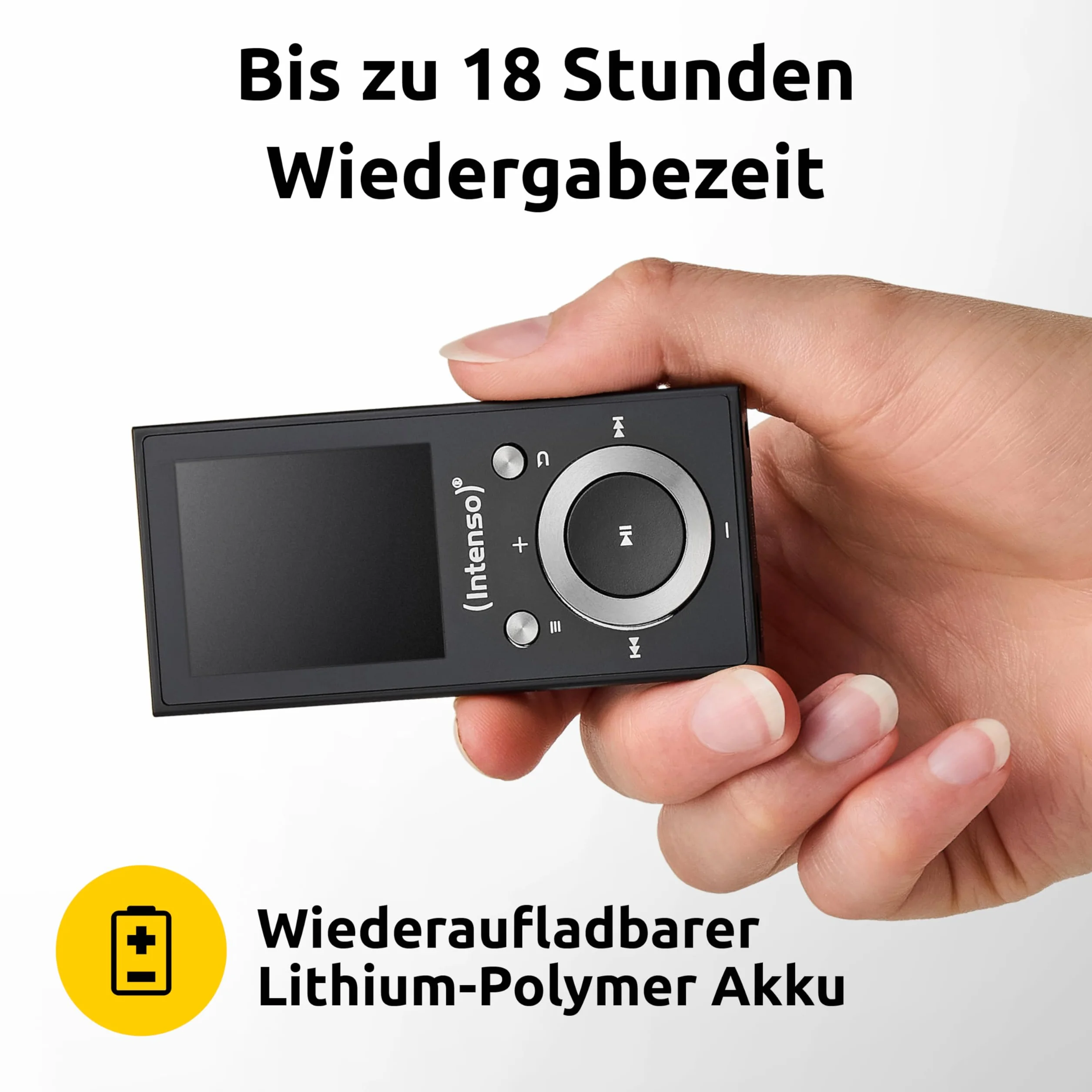 Intenso Odtwarzacz MP3 Skuter wideo 1,8 cala Bluetooth Czarny
