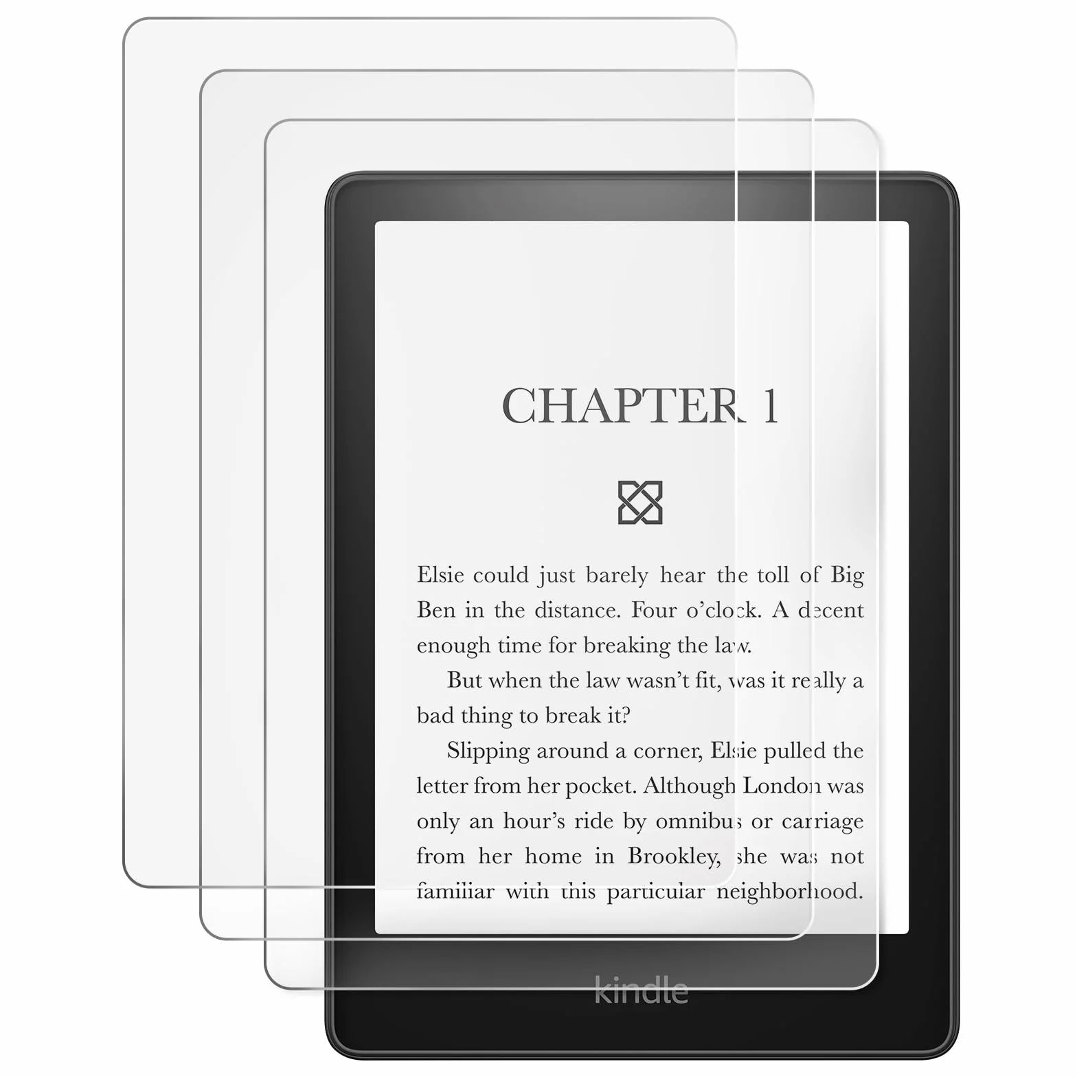CoBak 3 sztuki nieoślepiających, matowa ochrona wyświetlacza do czytnika e-booków Kindle Paperwhite o przekątnej 6,8", Kobo Aura H2O Edition 2 – wysoka przejrzystość, odporność na odciski palców –