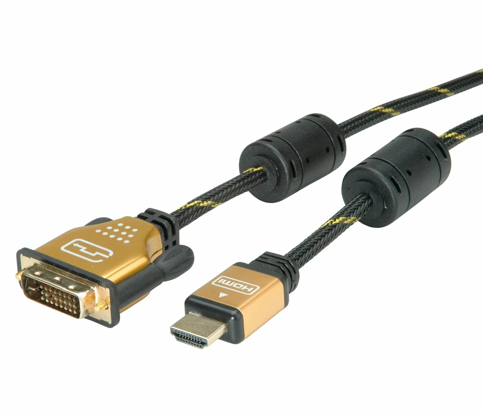 ROLINE GOLD kabel do monitora DVI-HDMI, ST-ST, (24+1) podwójny lewy, 1,5 m