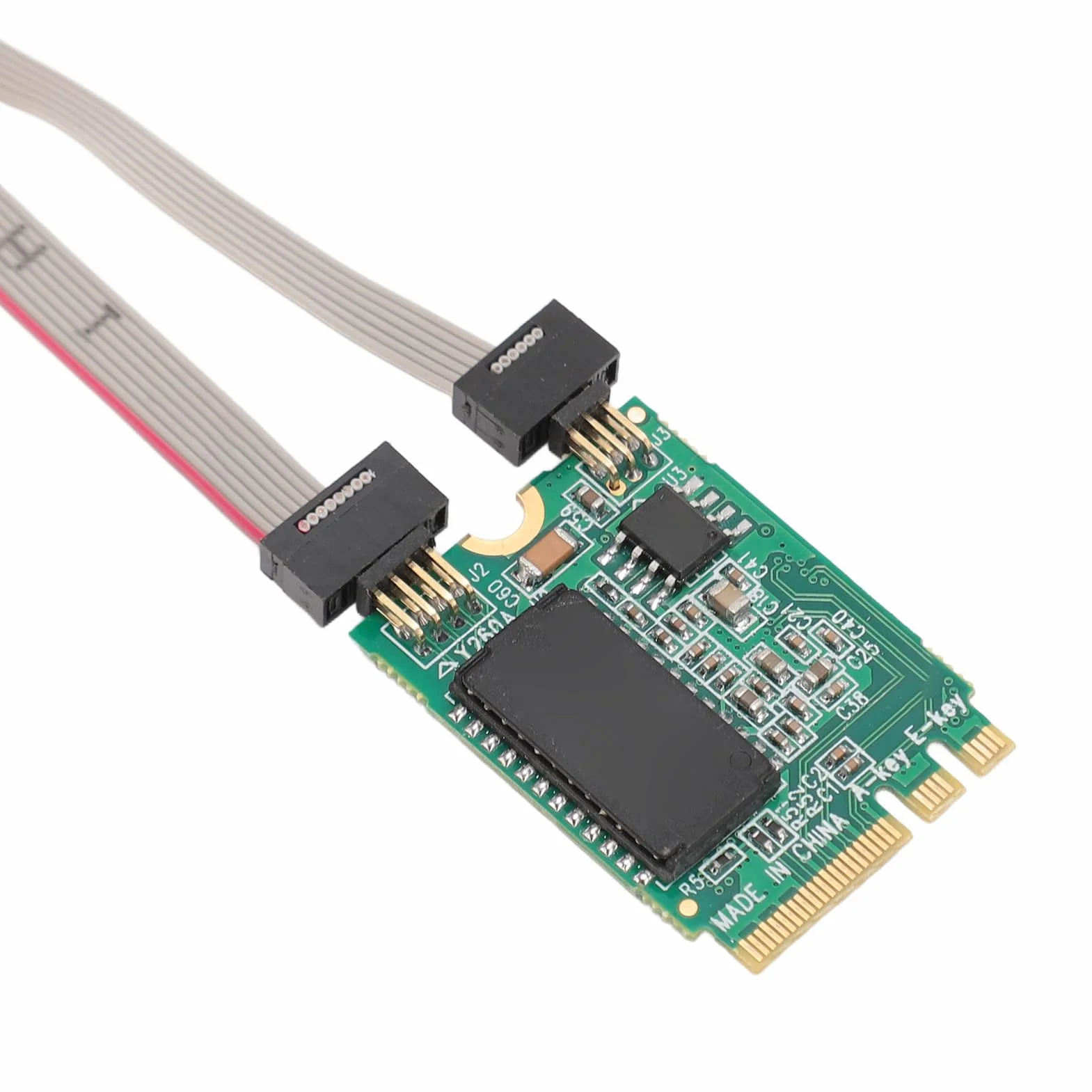 Karta Sieciowa M.2 A + E, 1000/100/10Mbps z Wygiętym Pinem Gigabit Ethernet, Pojedynczy Port Serwerowa Karta Sieciowa RJ45 z Chipem I210AT do Komputera