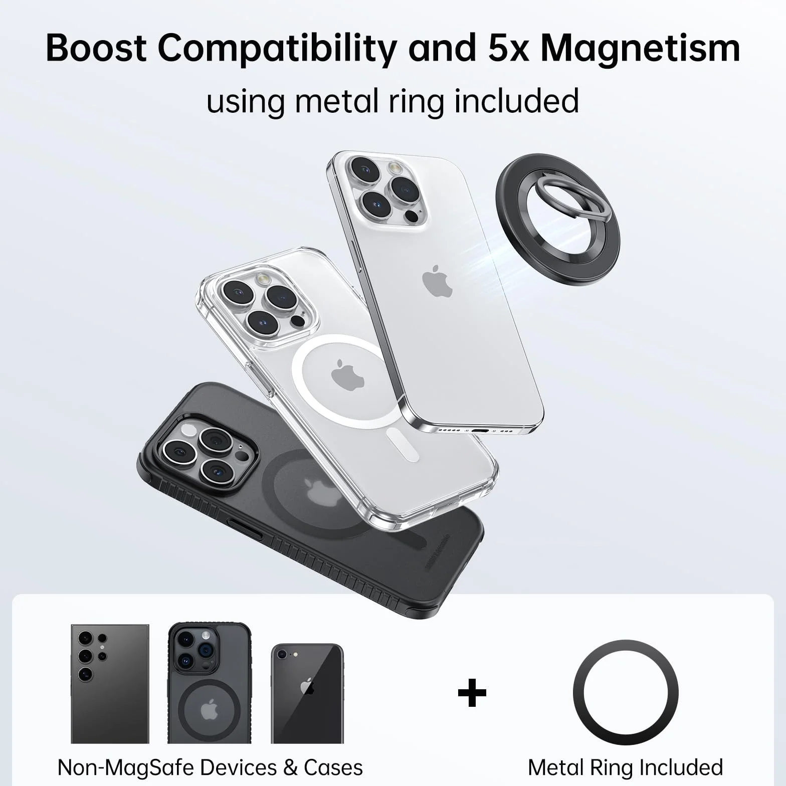SYNCWIRE Magnetyczny uchwyt na telefon MagSafe obracany 360°, stojak kompatybilny iPhone 17 Pro Max 16 15 14 13 12