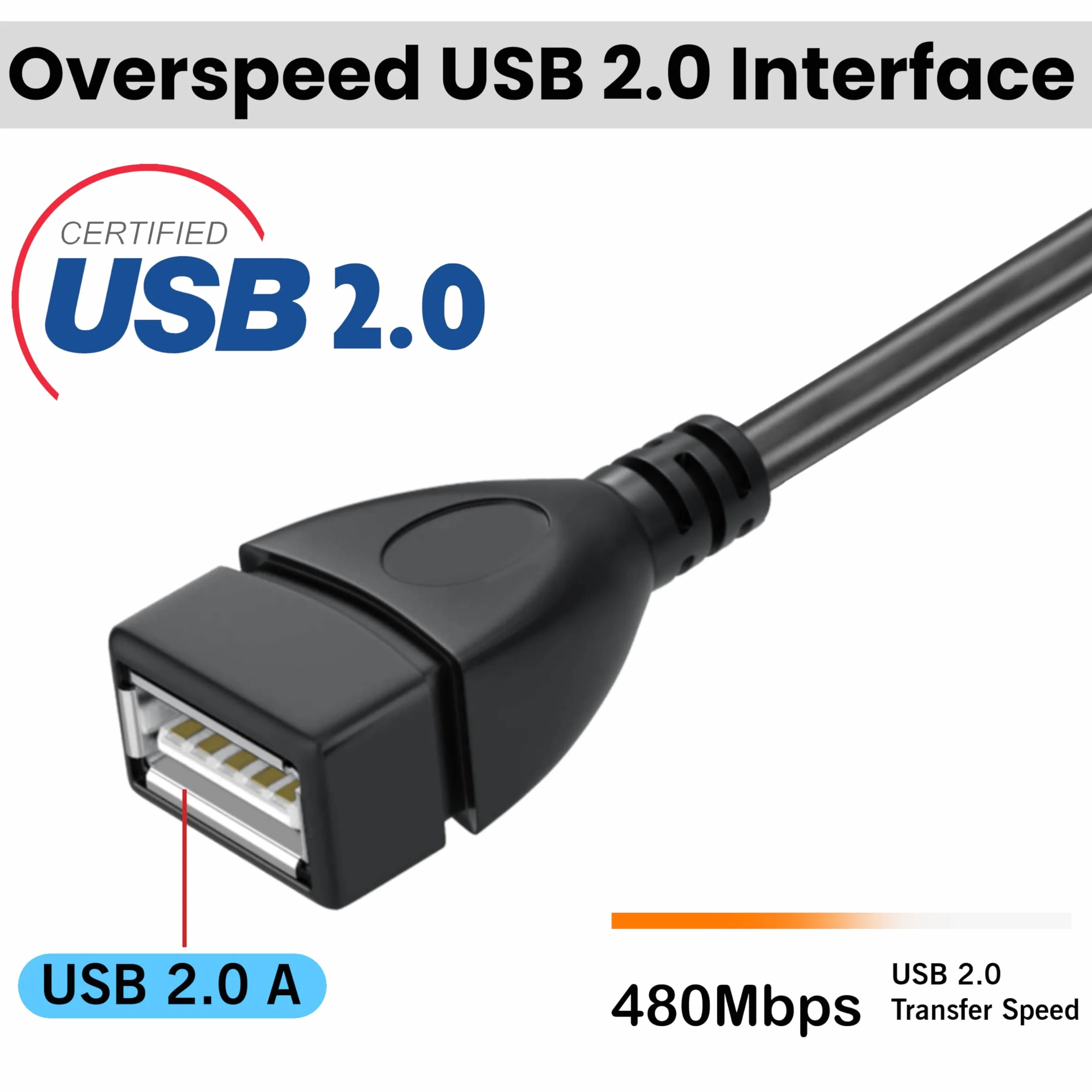 RiaTech (2 sztuki mini USB OTG kabel – gniazdo USB A na mini USB B 5 pin wtyczka adapter kabel