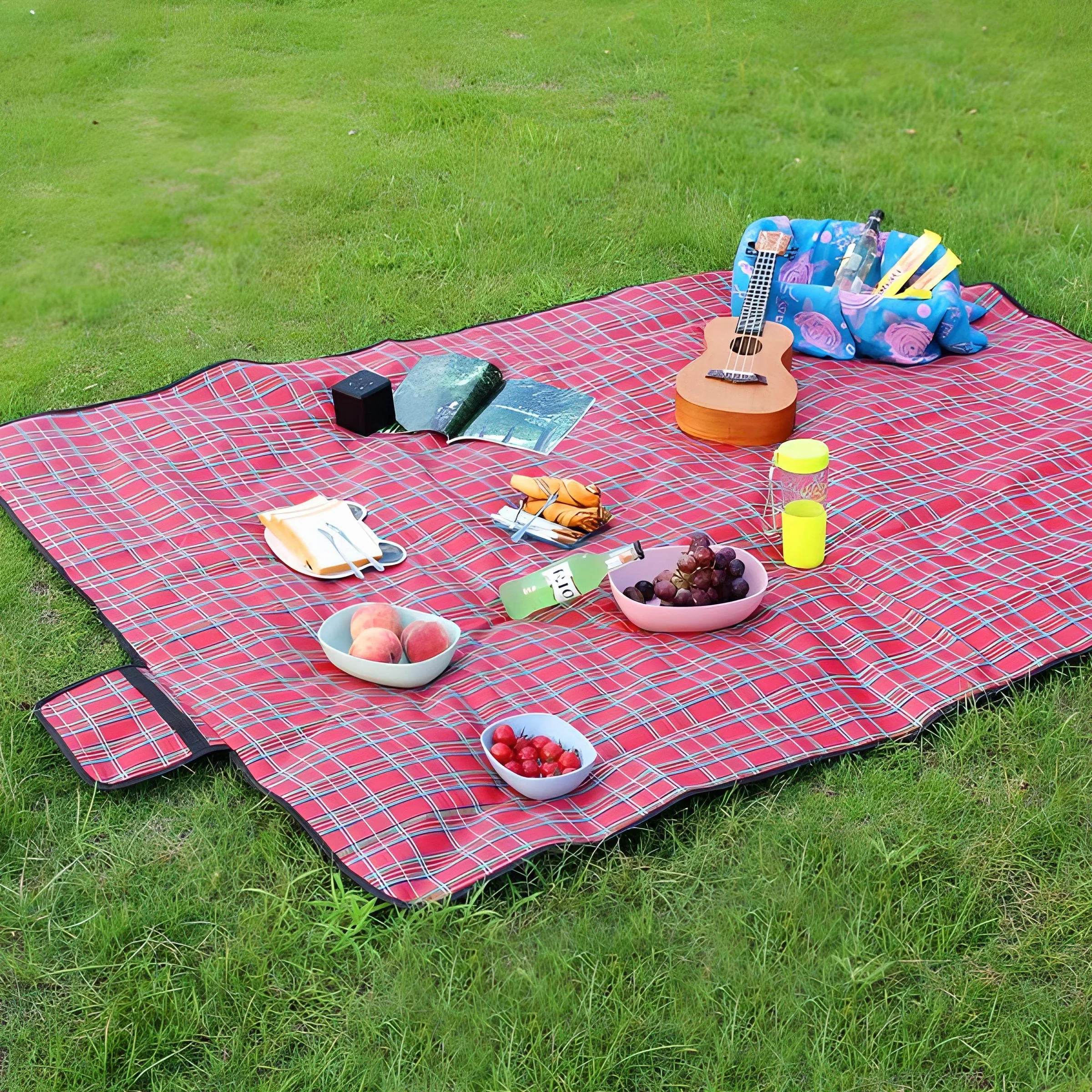 RETOO Wodoszczelny koc piknikowy XXL 180 x 150 cm na kemping