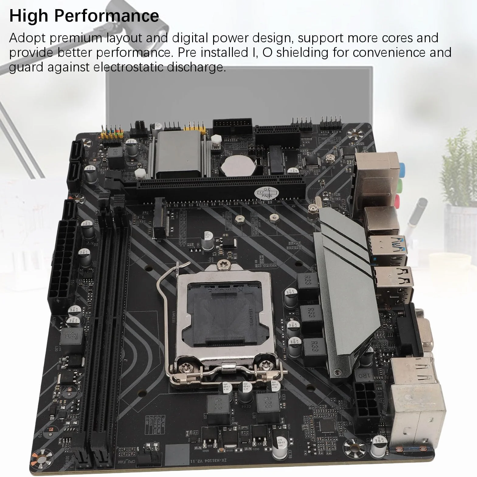 Płyta Główna Komputera H311, Płyta Główna do Gier DDR4, Gniazdo LAN M.2 1000 Mbps USB 3.2 Gen1 Płyta Główna do Gier z DisplayPort dla LGA 1151