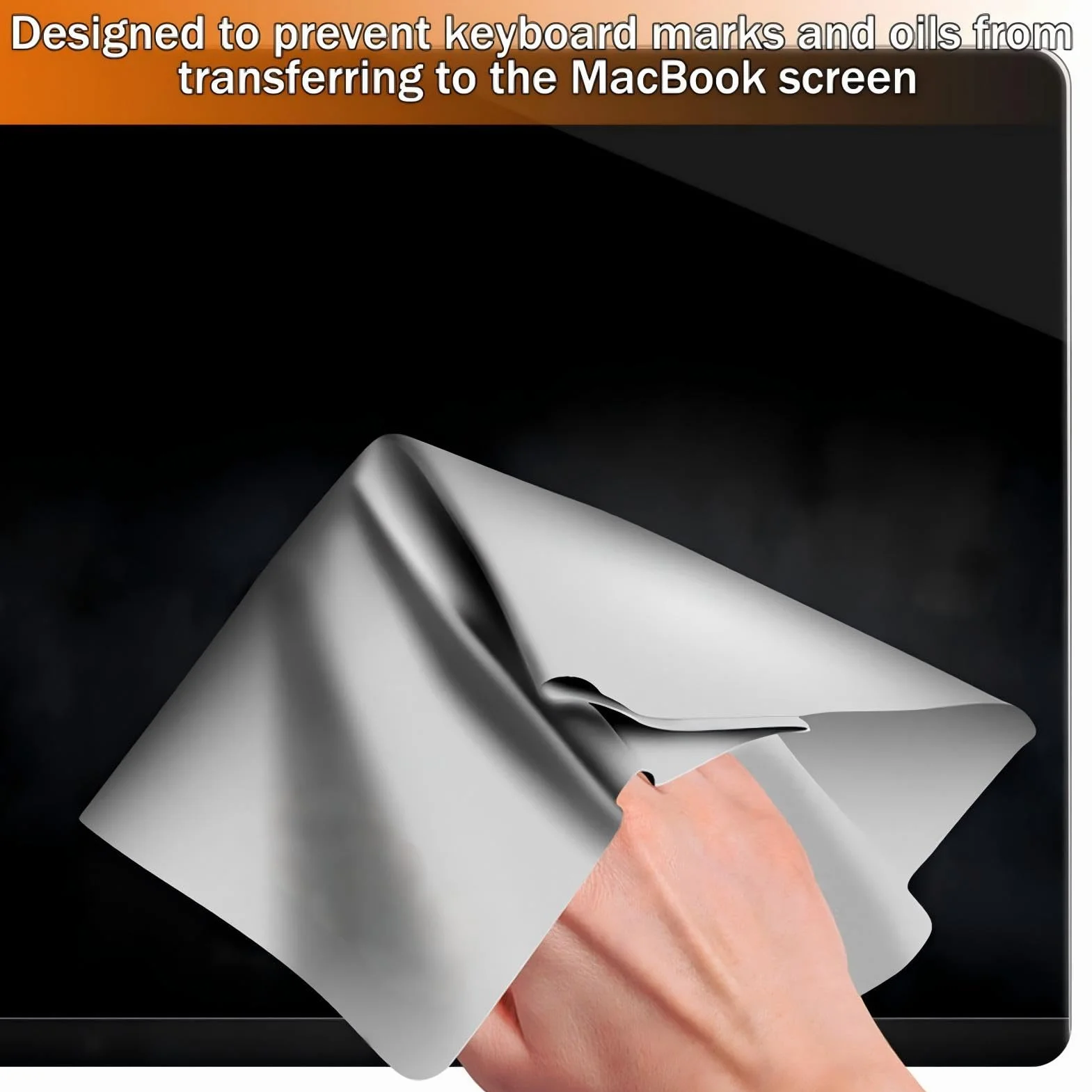 Nazaz Pokrowiec ochronny z mikrofibry do MacBooka 13/14 cala - Usuwa odciski palców i plamy, cięcie laserowe dla idealnego dopasowania, 290 x 195 mm
