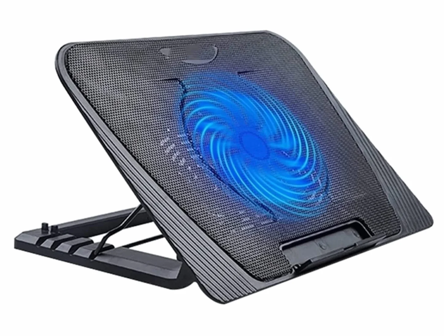 Chłodziarka do Laptopa Przenośny Chłodnica Do Laptopa Podstawka Chłodząca Do Laptopa Podstawka Chłodząca Do Notebooka Z Jednym Wentylatorem I 2 Portami USB Stojak na Wentylator do Laptopa