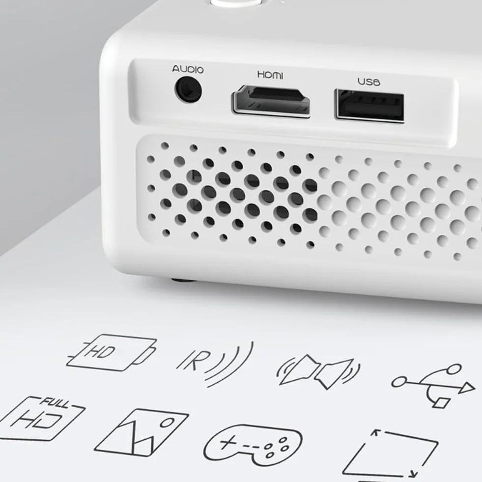 Przenośny mini projektor USB LED Video Projector Wsparcie 1080P domowe odtwarzacz multimedialny dla dzieci