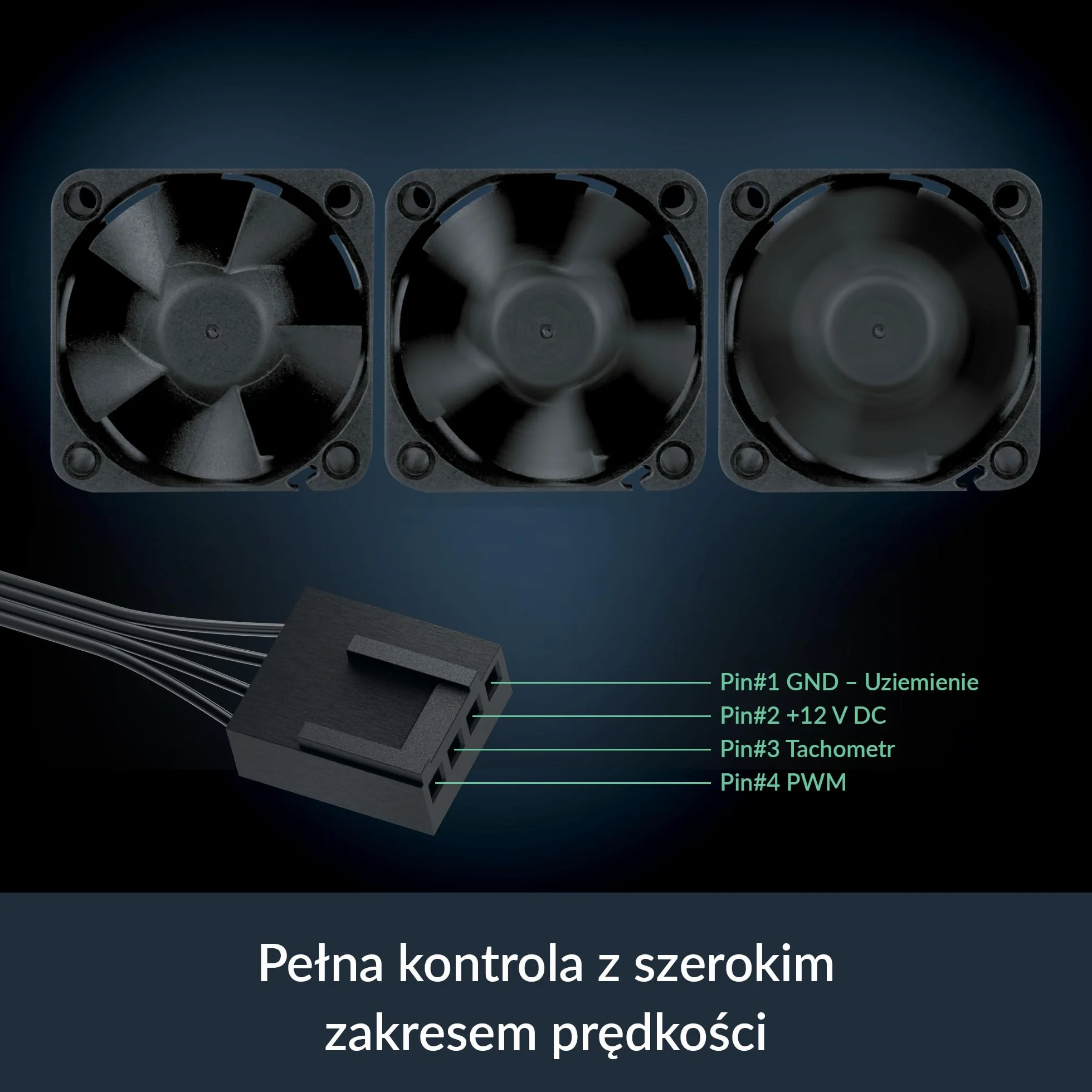 ARCTIC S4028-15K - wentylator 40x40x28 mm, 1400-15000 RPM, regulowany PWM, złącze 4-pinowe, 12 V DC - czarny